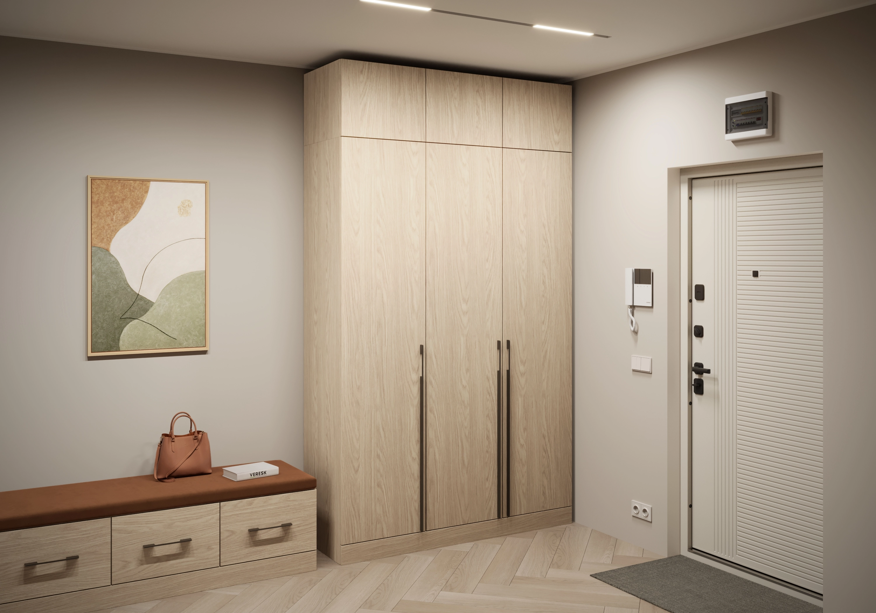 Распашной шкаф Капса-3 с антресолью