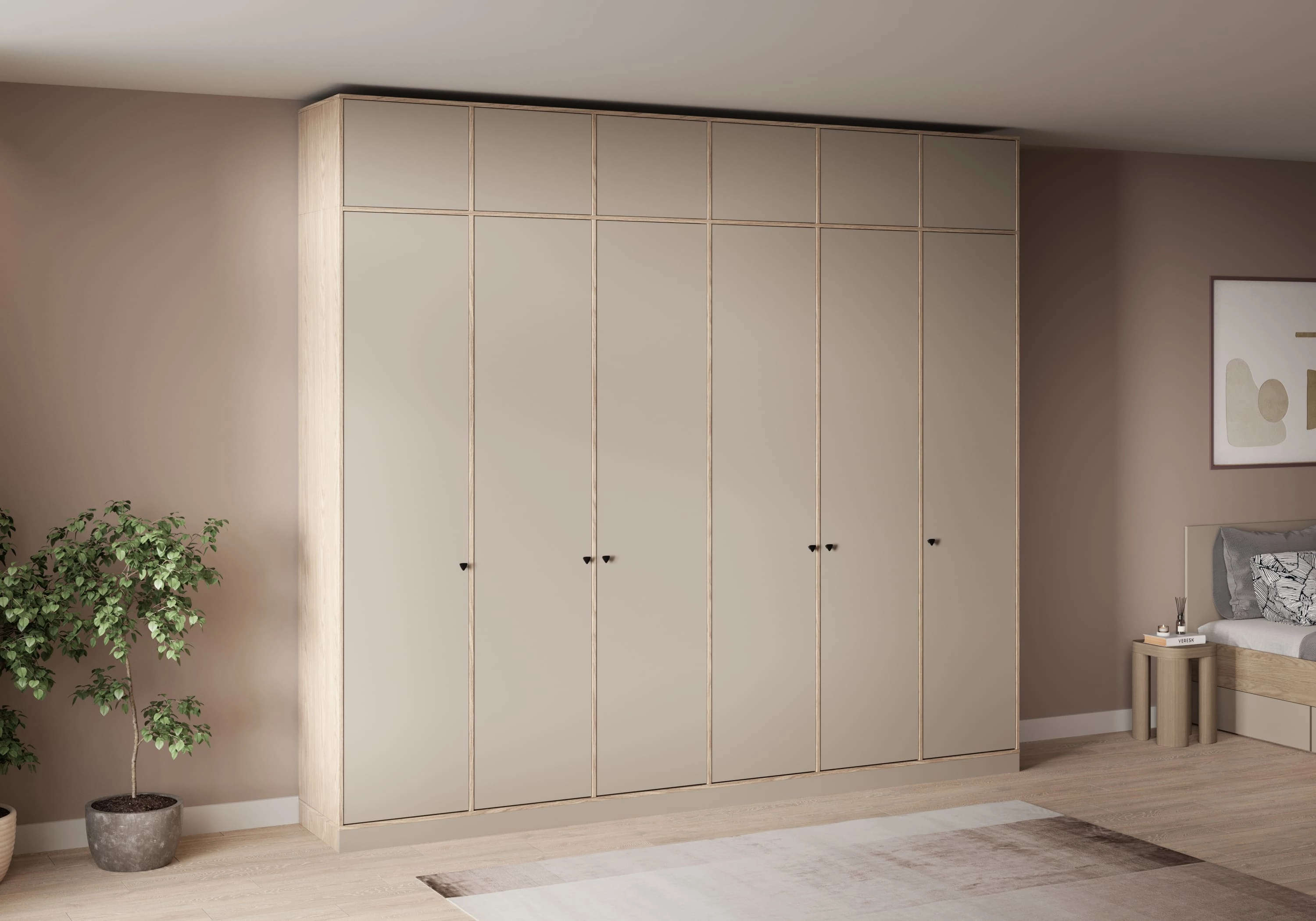 Распашной шкаф Виггинс-6 с антресолью