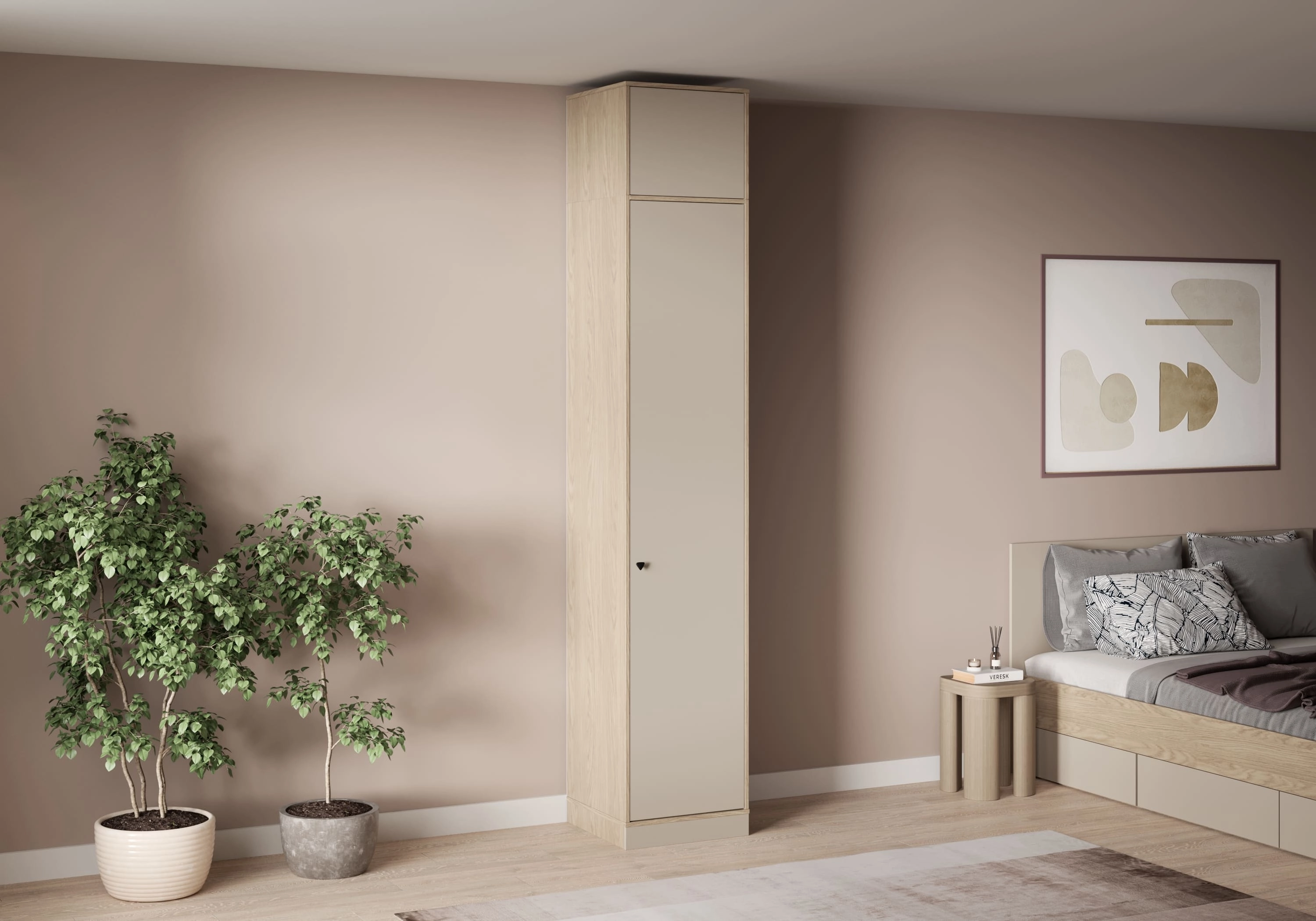 Распашной шкаф Виггинс-1 с антресолью