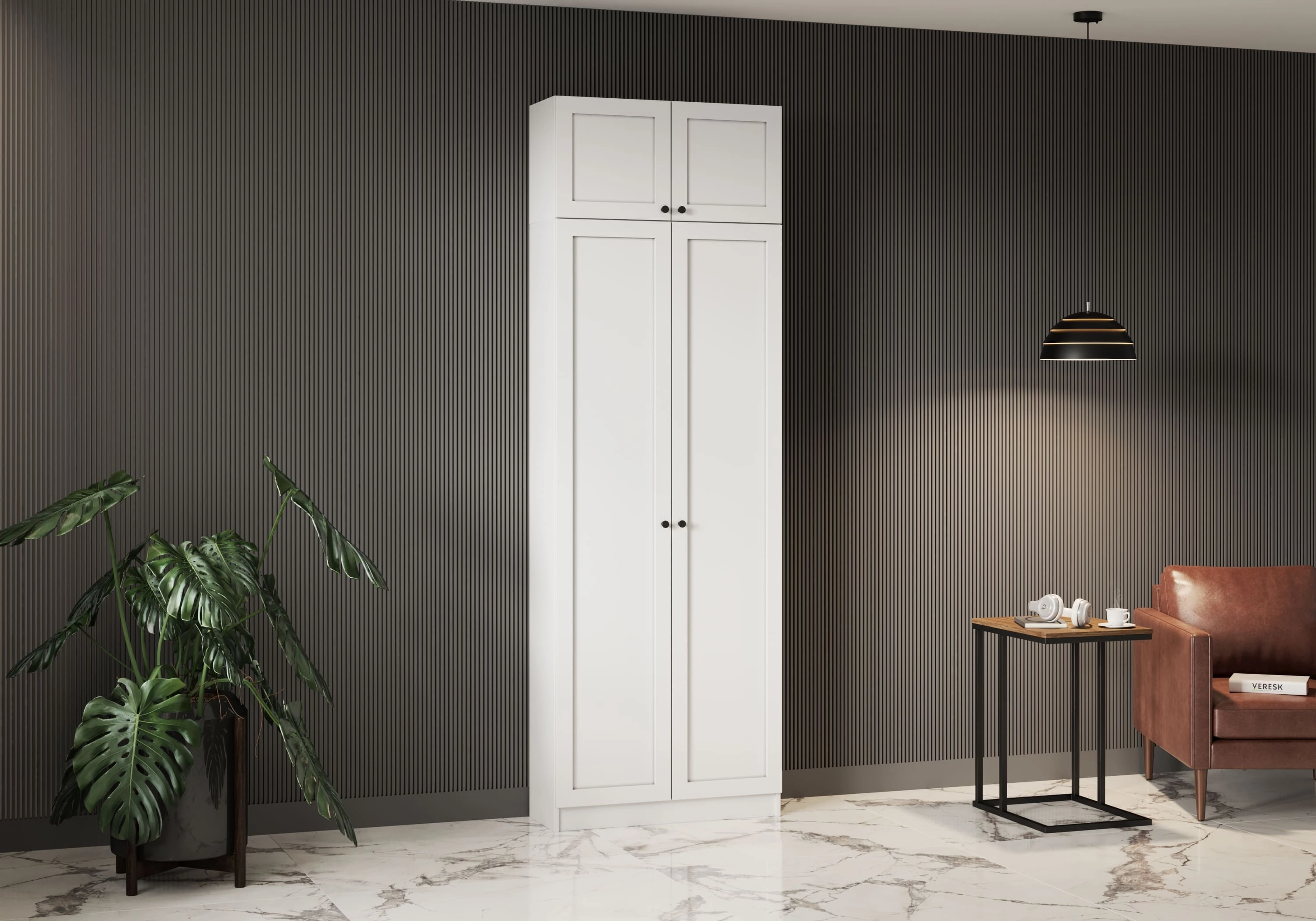 Книжный шкаф Лестер-4+А3 с антресолью - фото №1