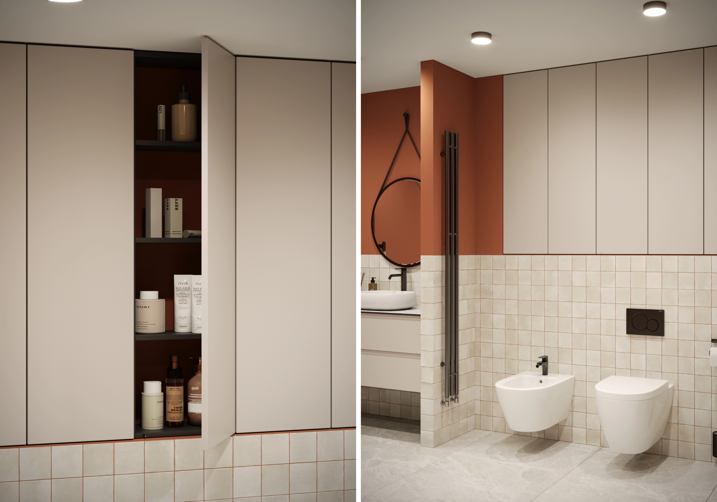 Шкаф над инсталляцией Пьоджа-1