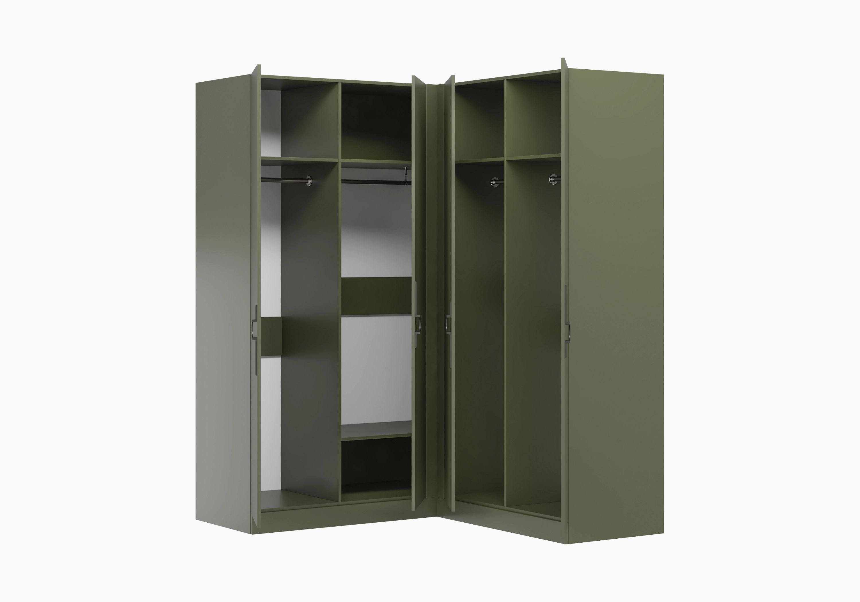 Распашной шкаф угловой Элавия-2-600