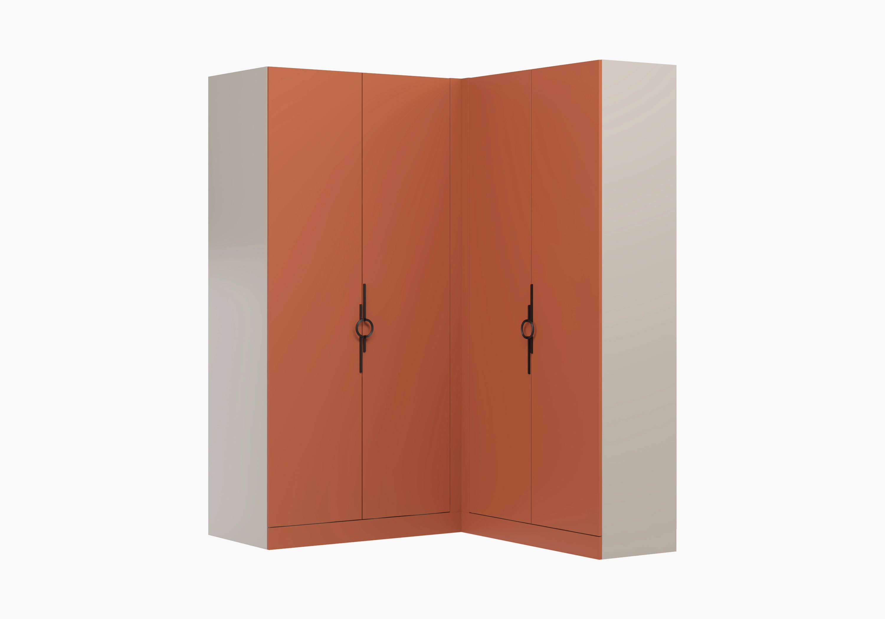 Распашной шкаф угловой Элавия-2-450 Премиум