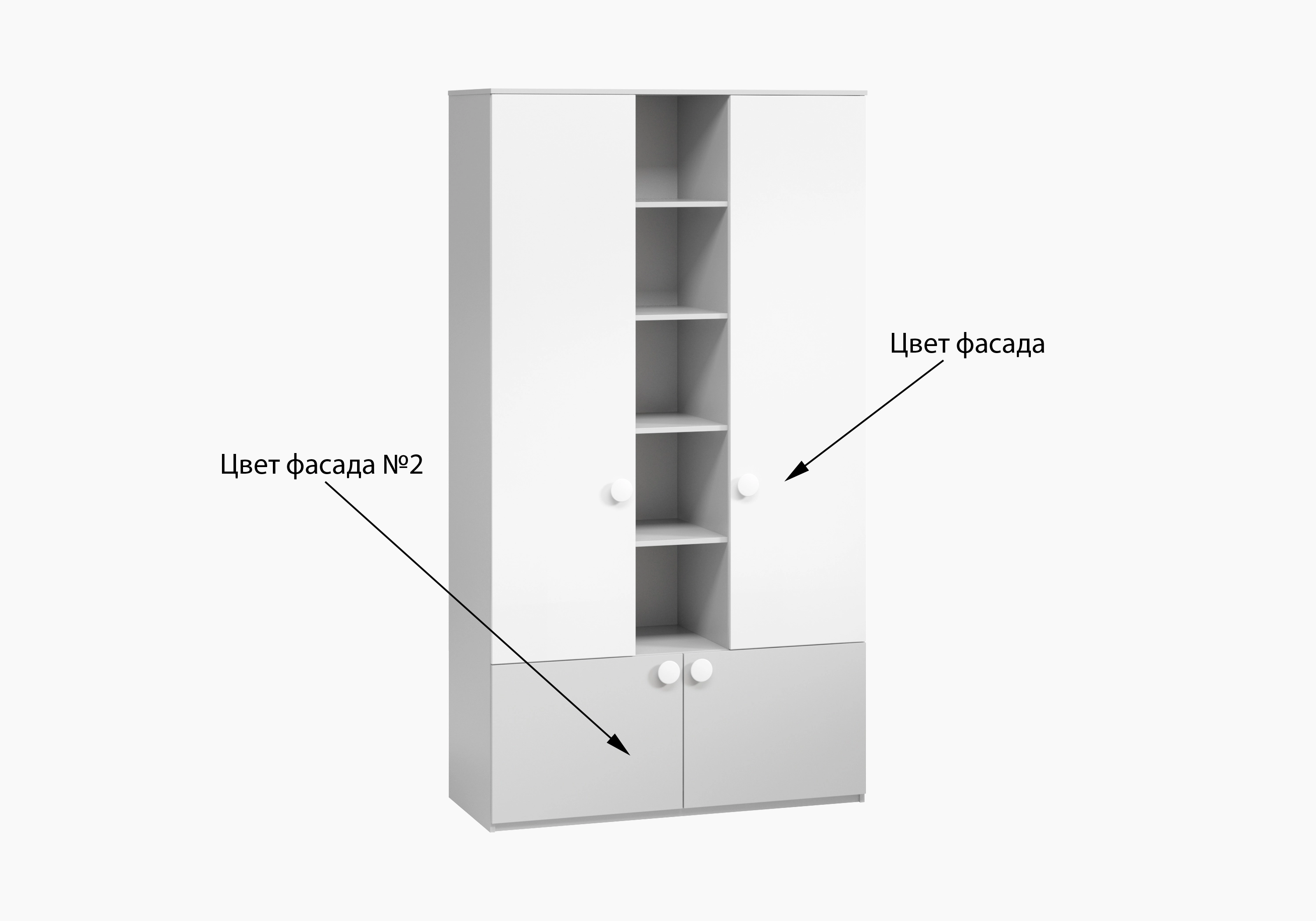 Распашной шкаф Марано-3.2