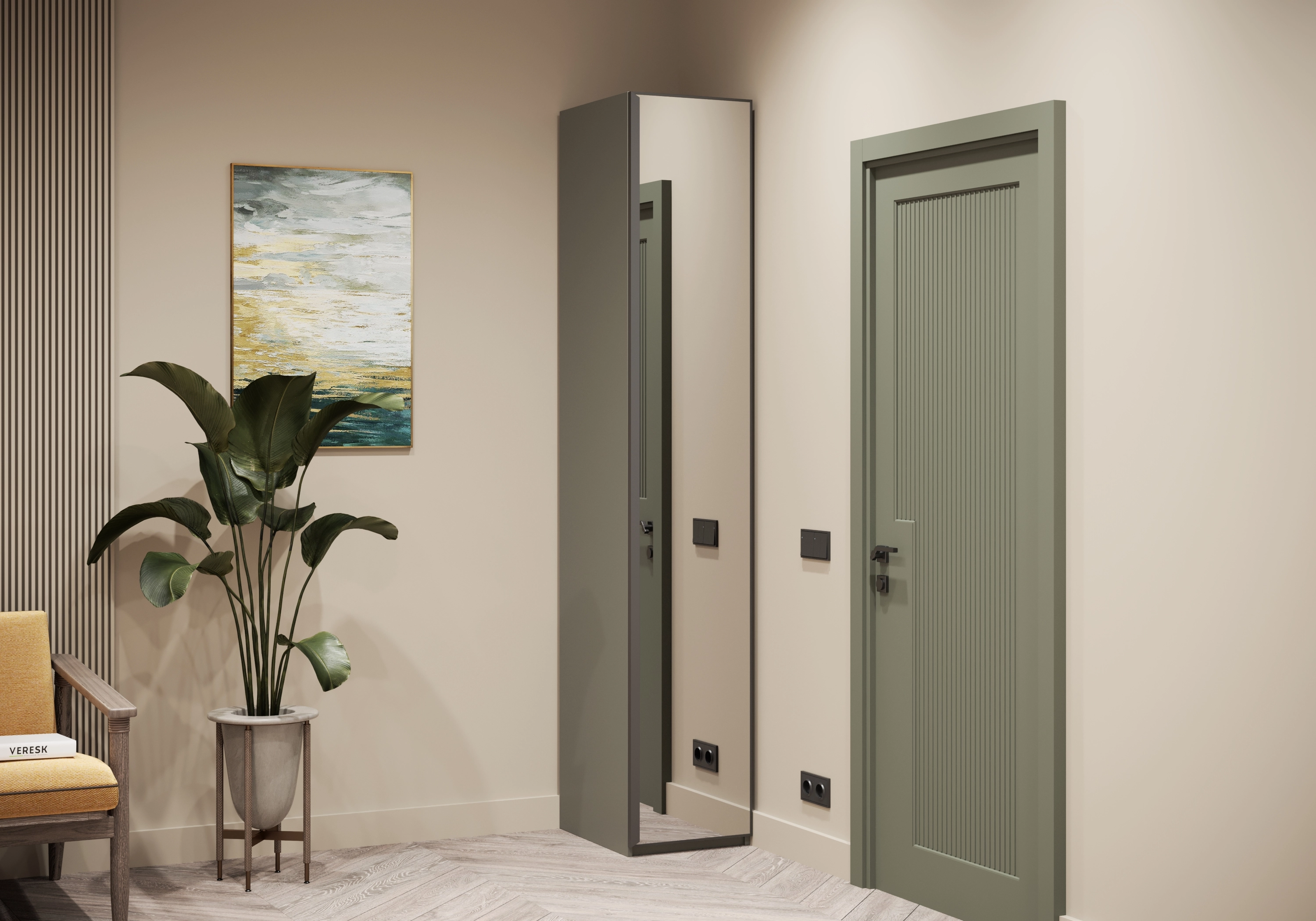 Витрина Ронкола-1 с зеркалом