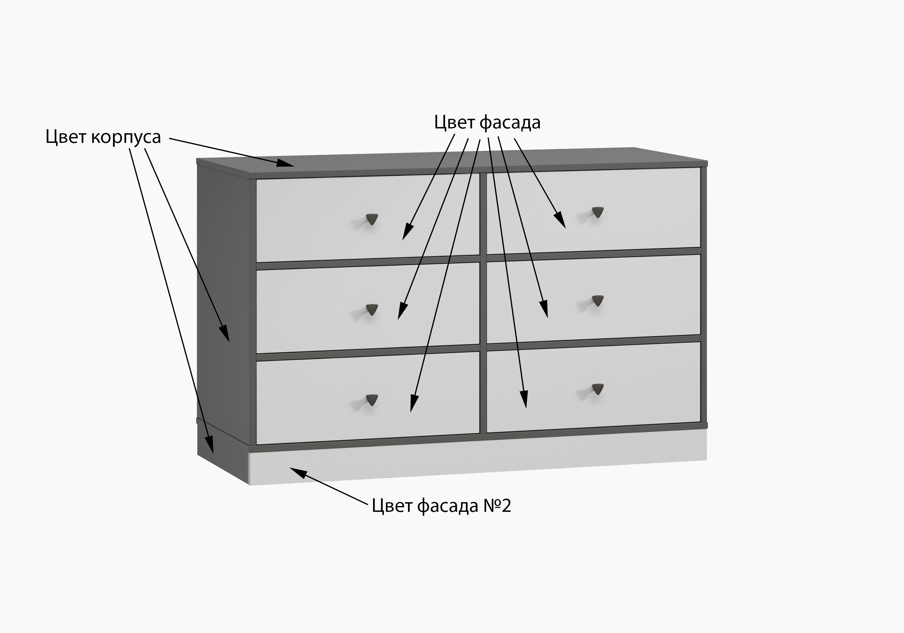 Комод с ящиками Виггинс-2