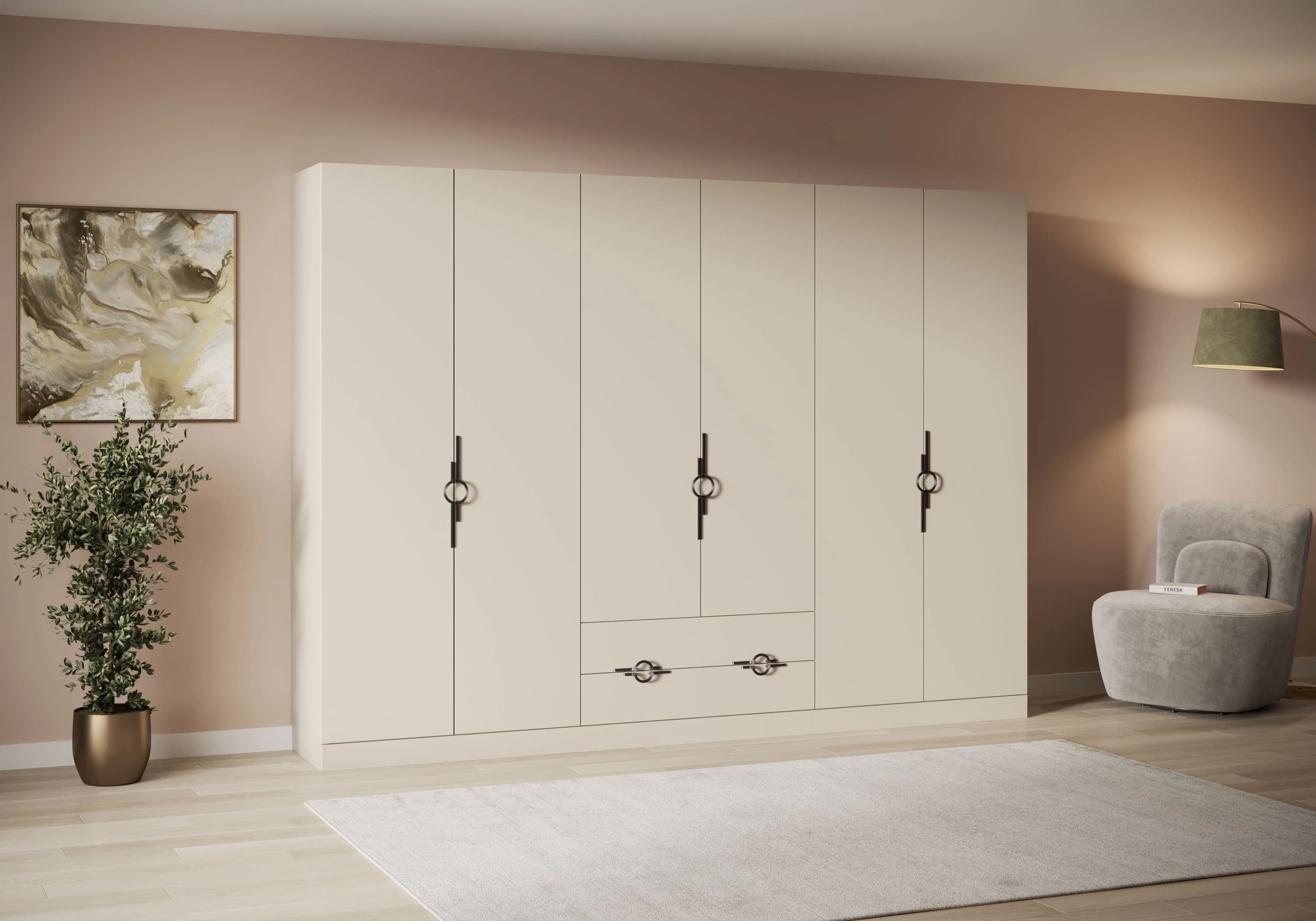 Распашной шкаф Элавия-6.2 Премиум