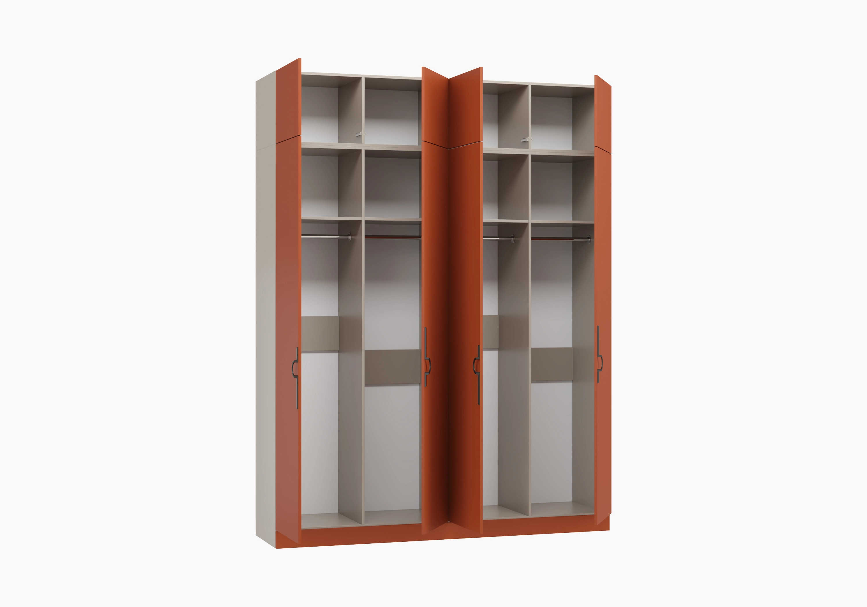 Распашной шкаф Элавия-4 Премиум с антресолью