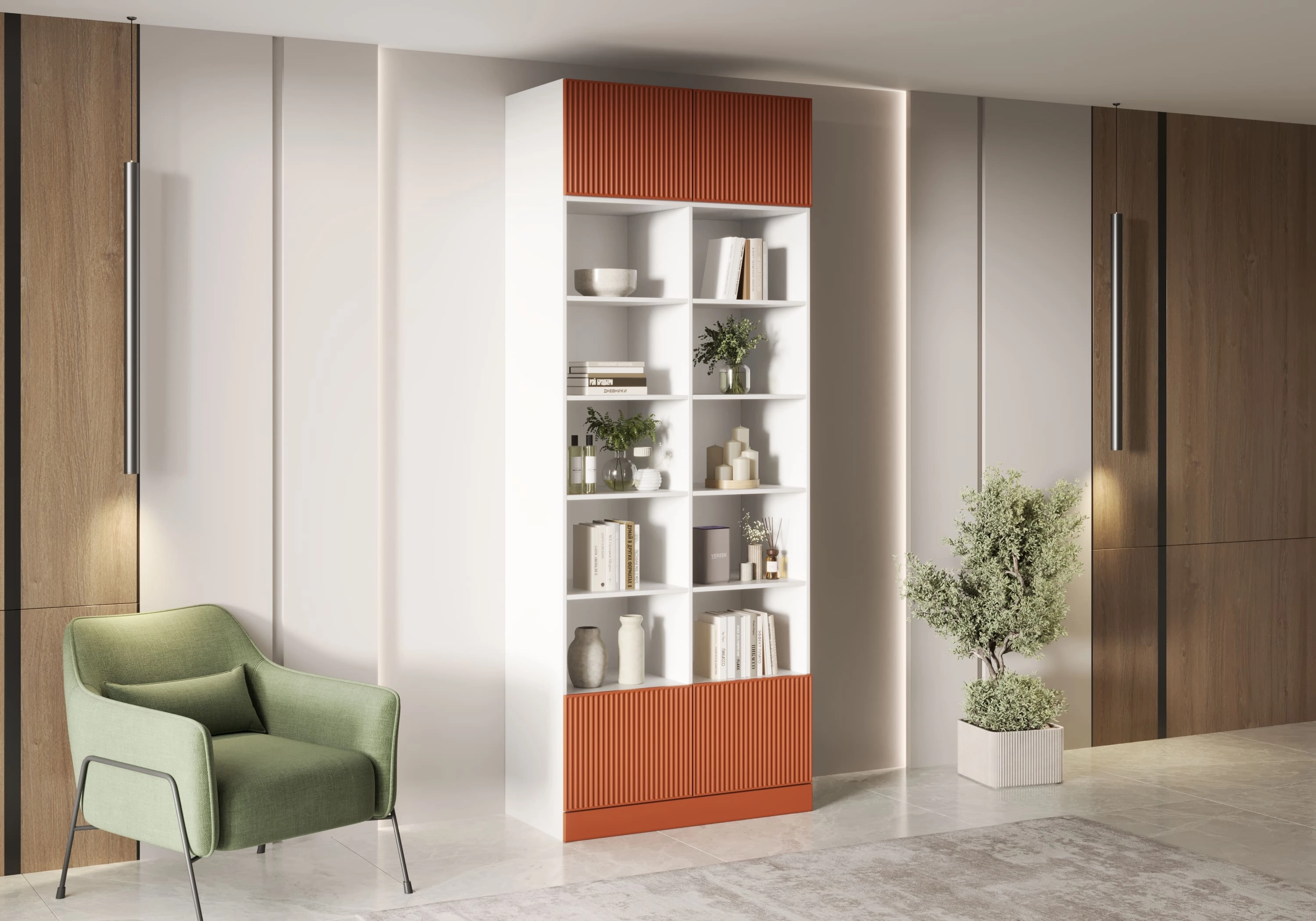 Стеллаж Дарио-2.1 с антресолью - фото №1