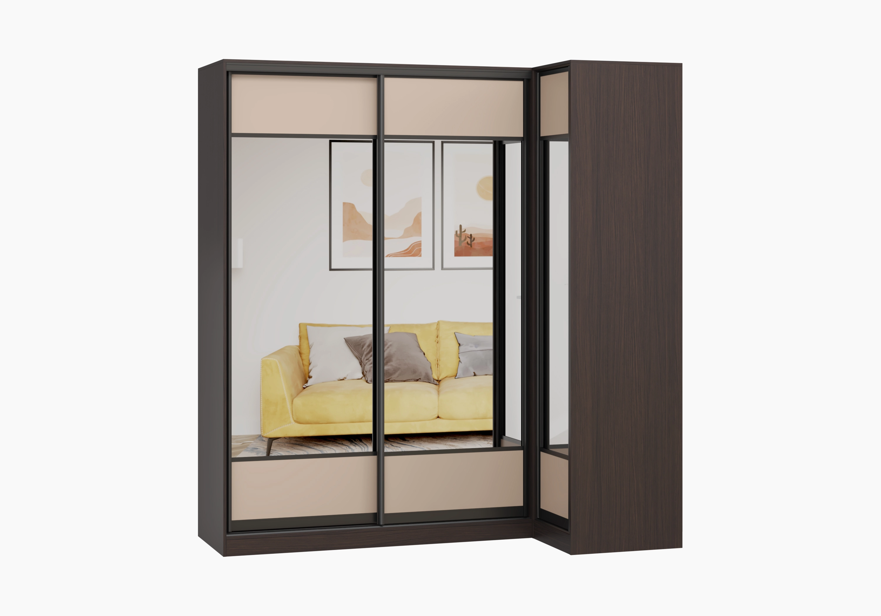 Шкаф-купе угловой Борден-5-1 1100