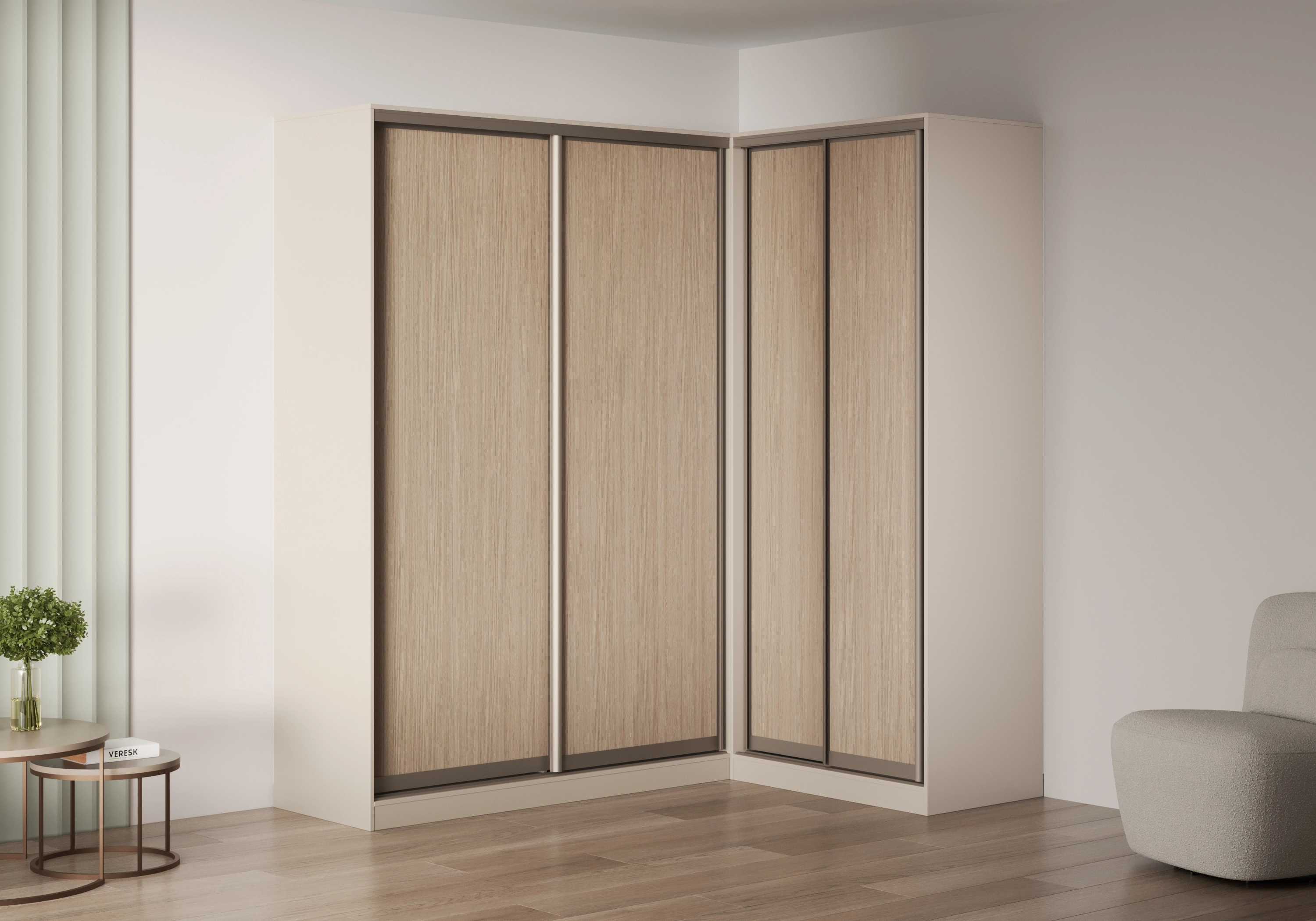 Шкаф-купе угловой Борден-6-6 1600 Премиум