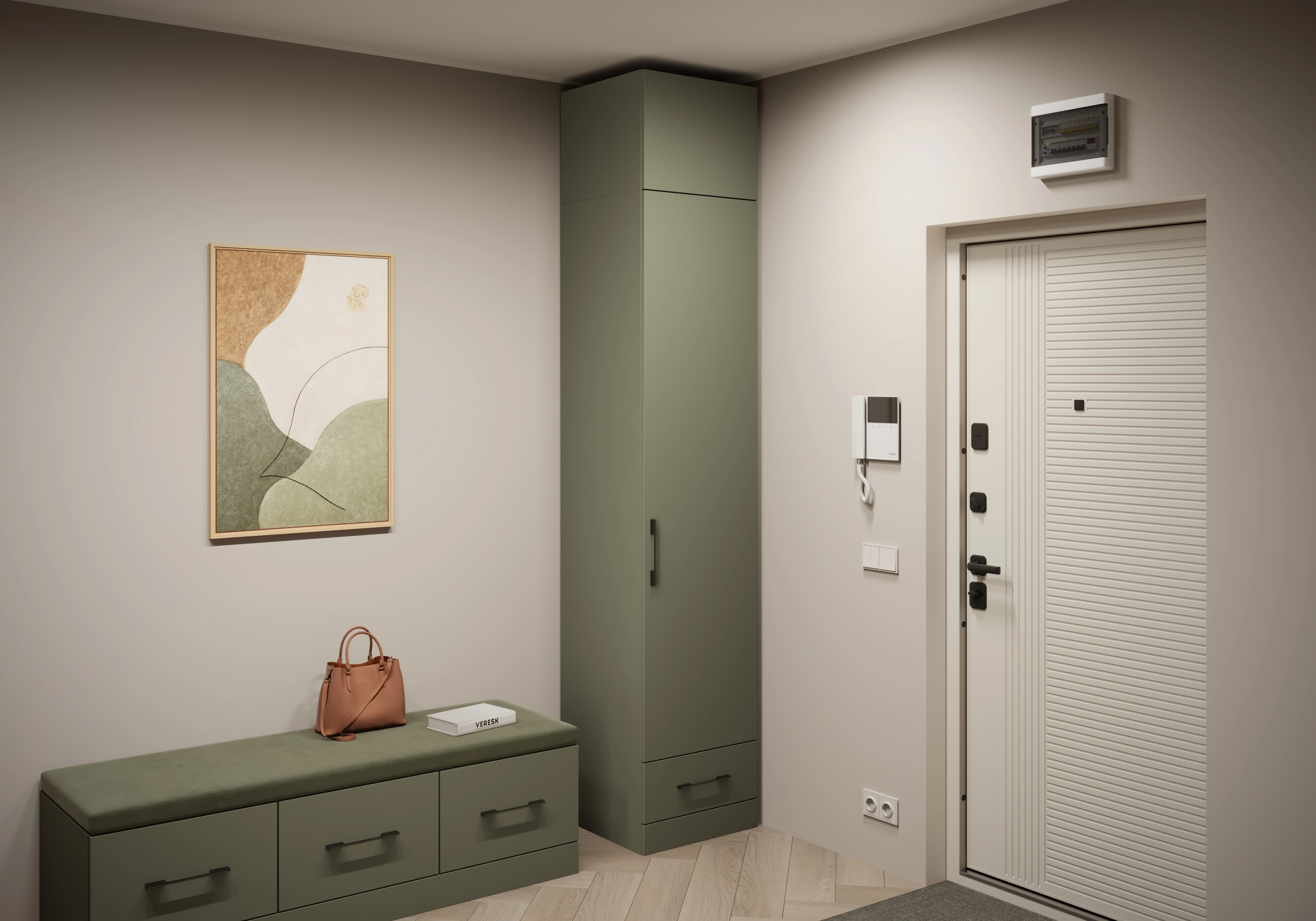 Распашной шкаф Капса-1.1 с антресолью