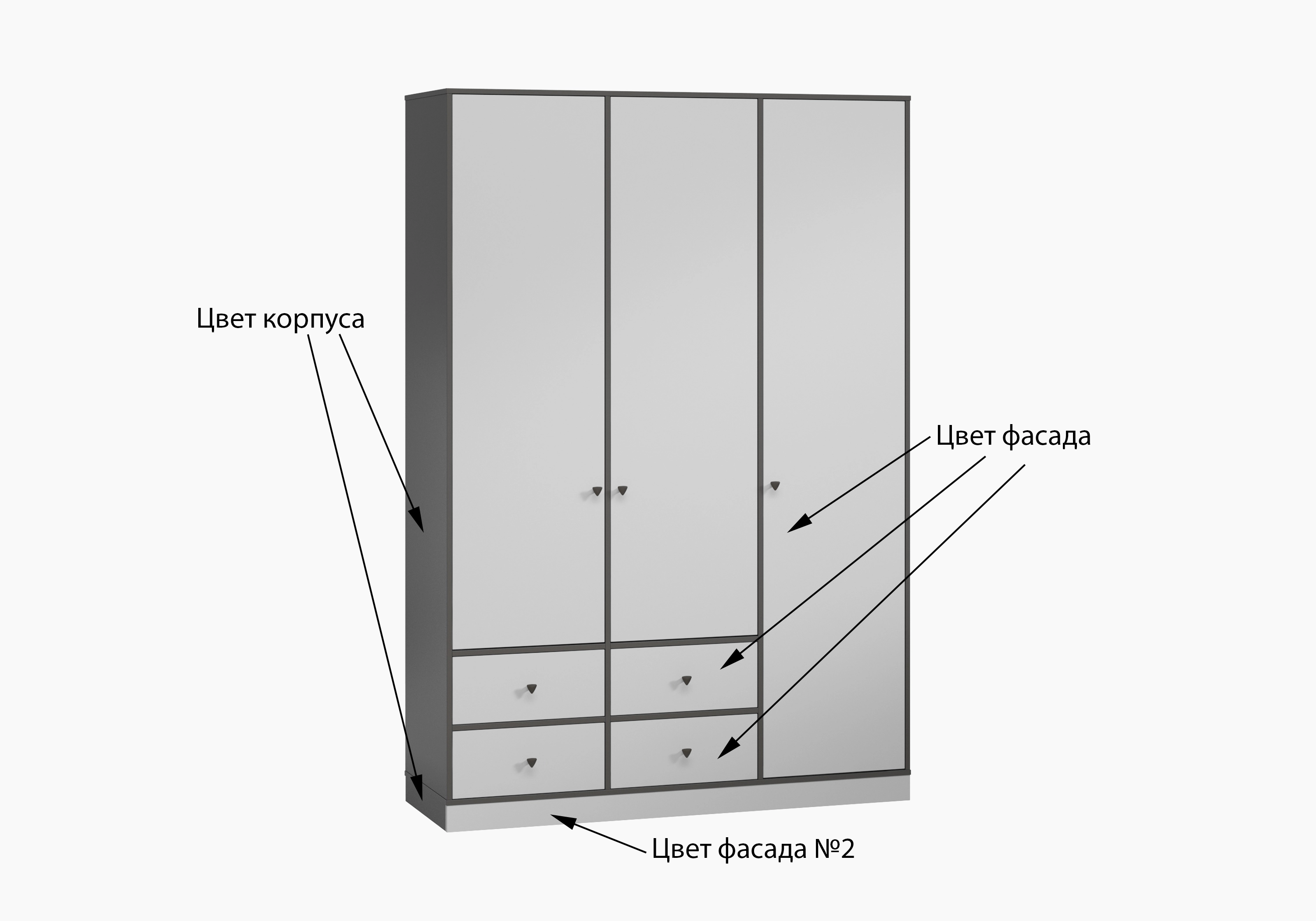 Шкаф-гардероб Виггинс-3.4