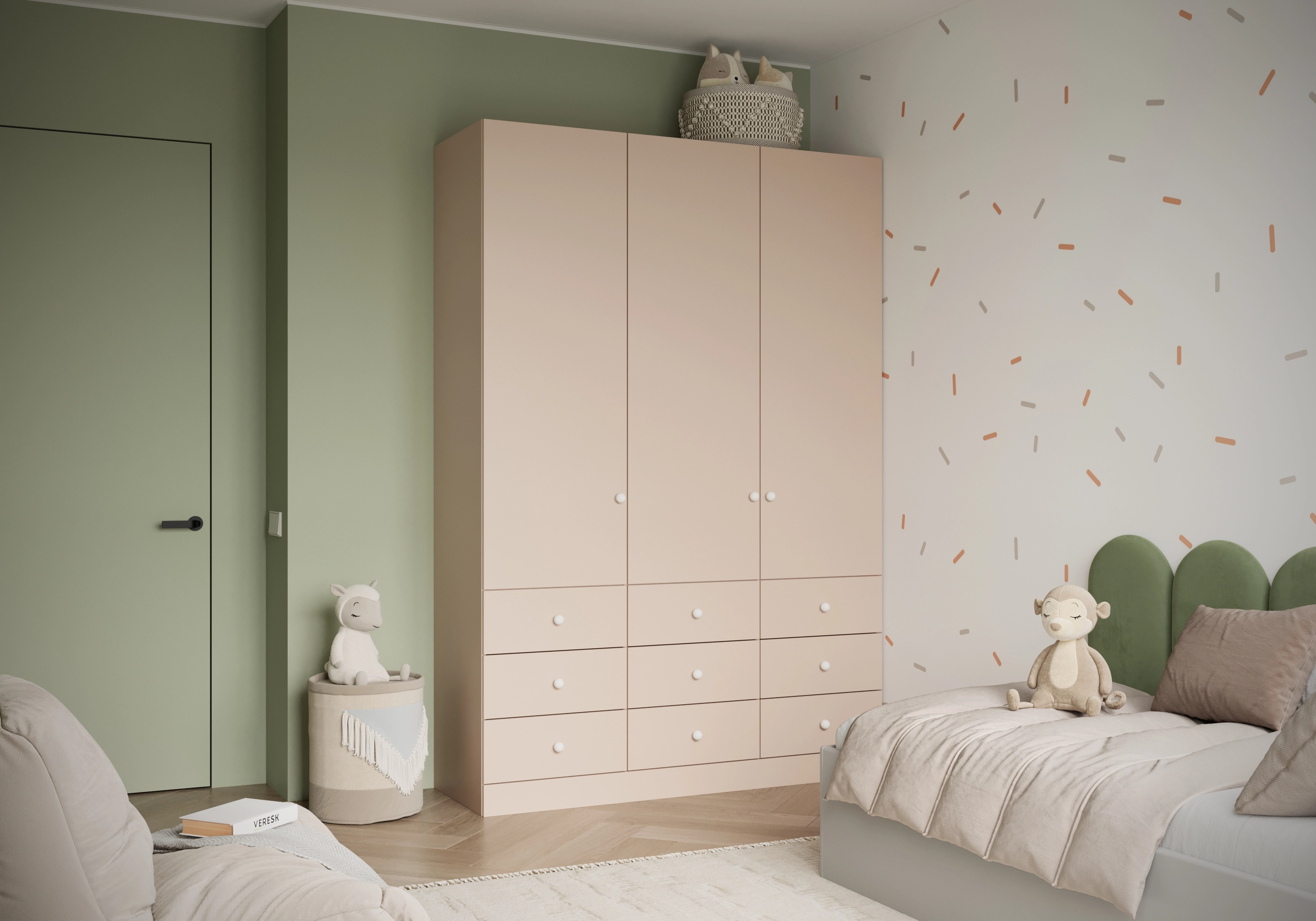 Распашной шкаф Капса-3.3.3