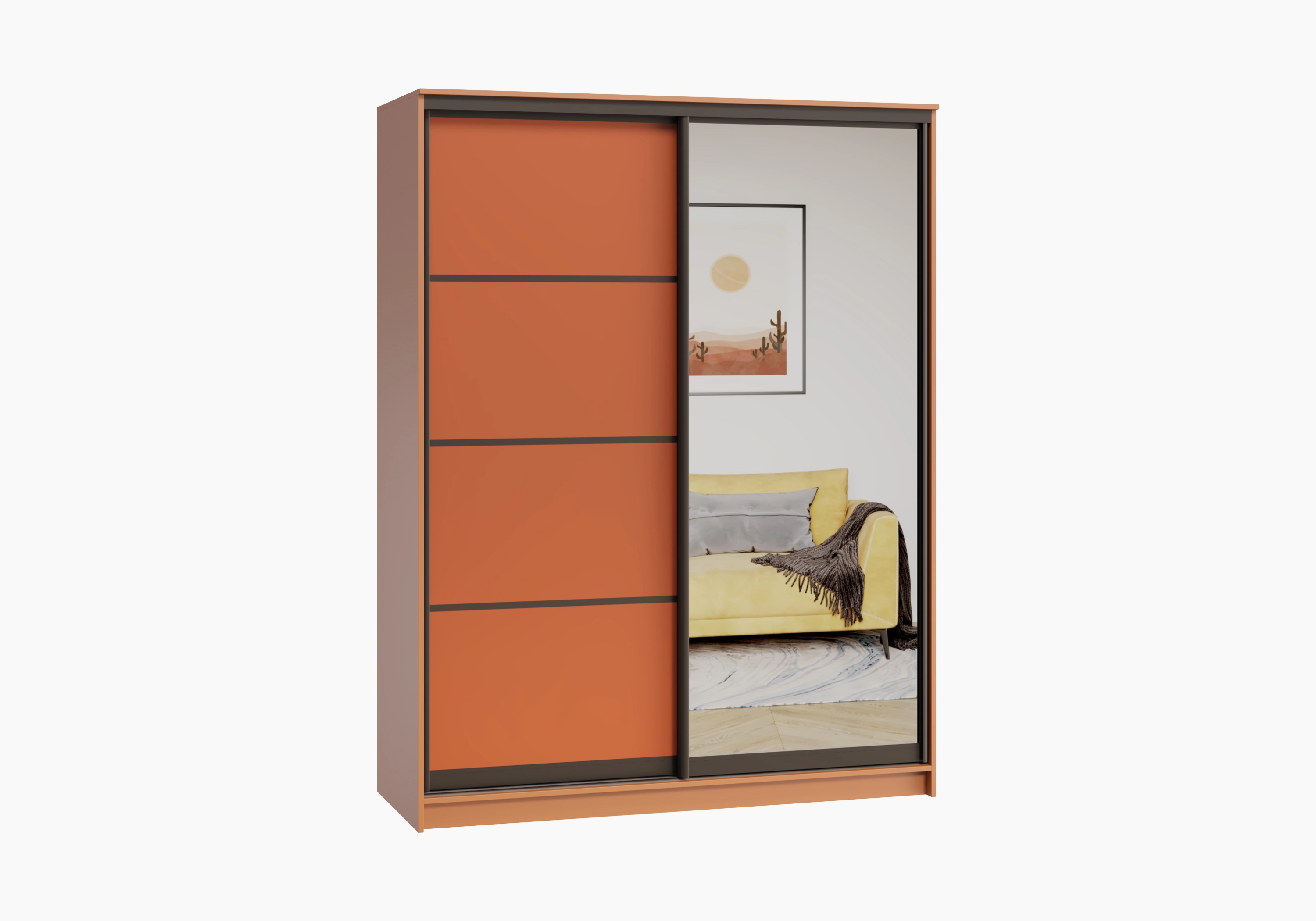 Шкаф-купе Борден-2-2 Премиум