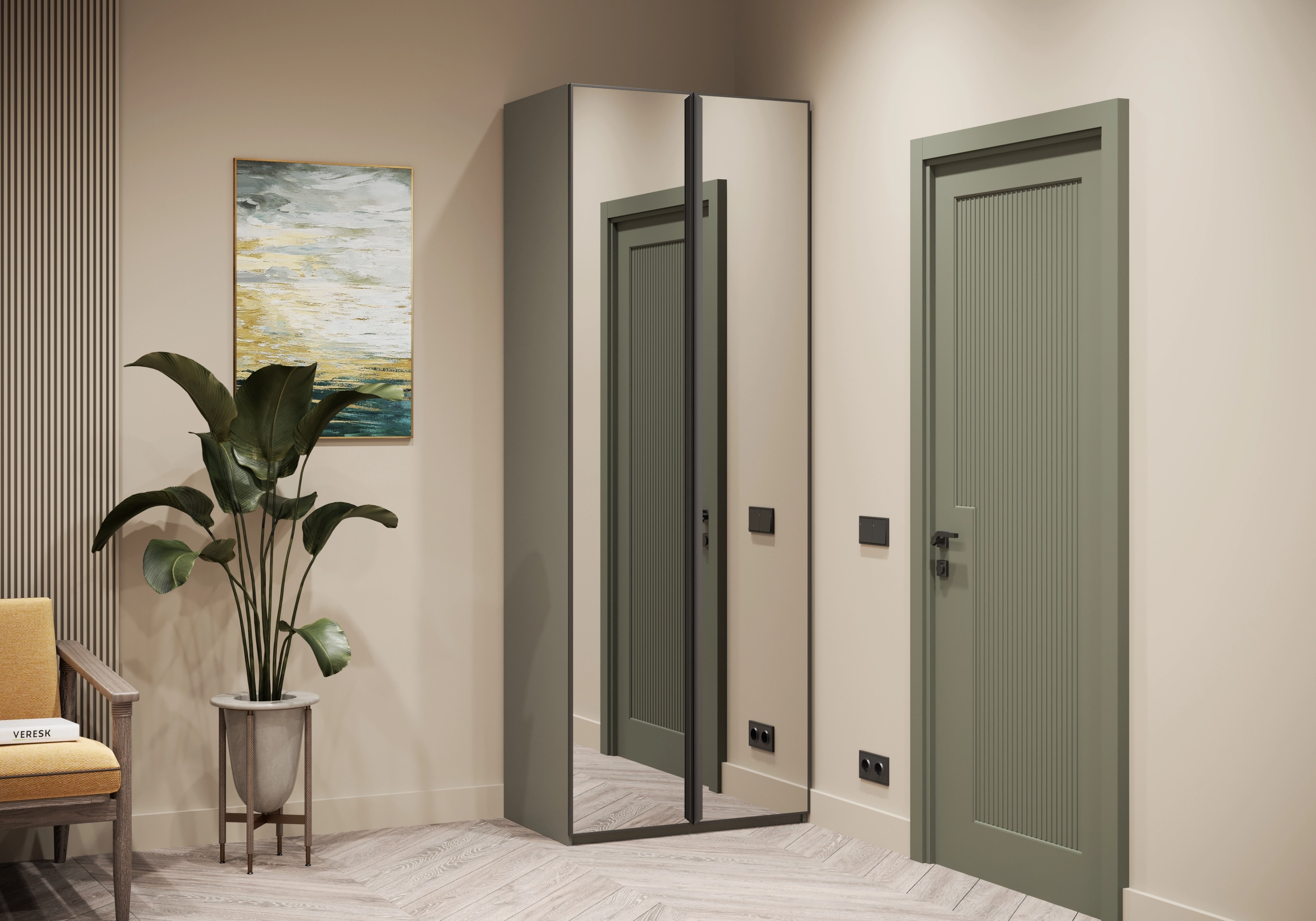 Витрина Ронкола-2 с зеркалом