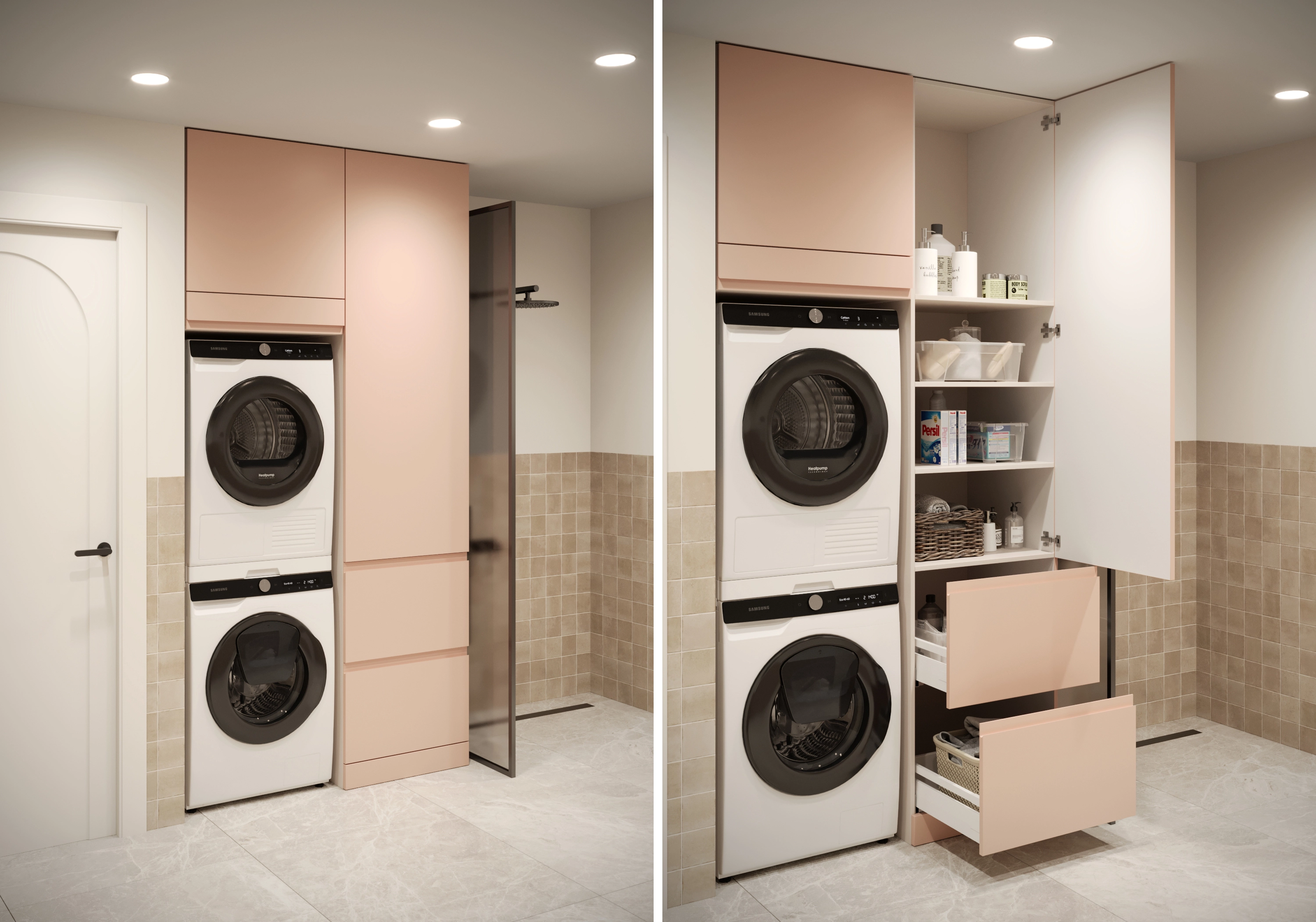 Шкаф под стиральную машину Пьоджа-2