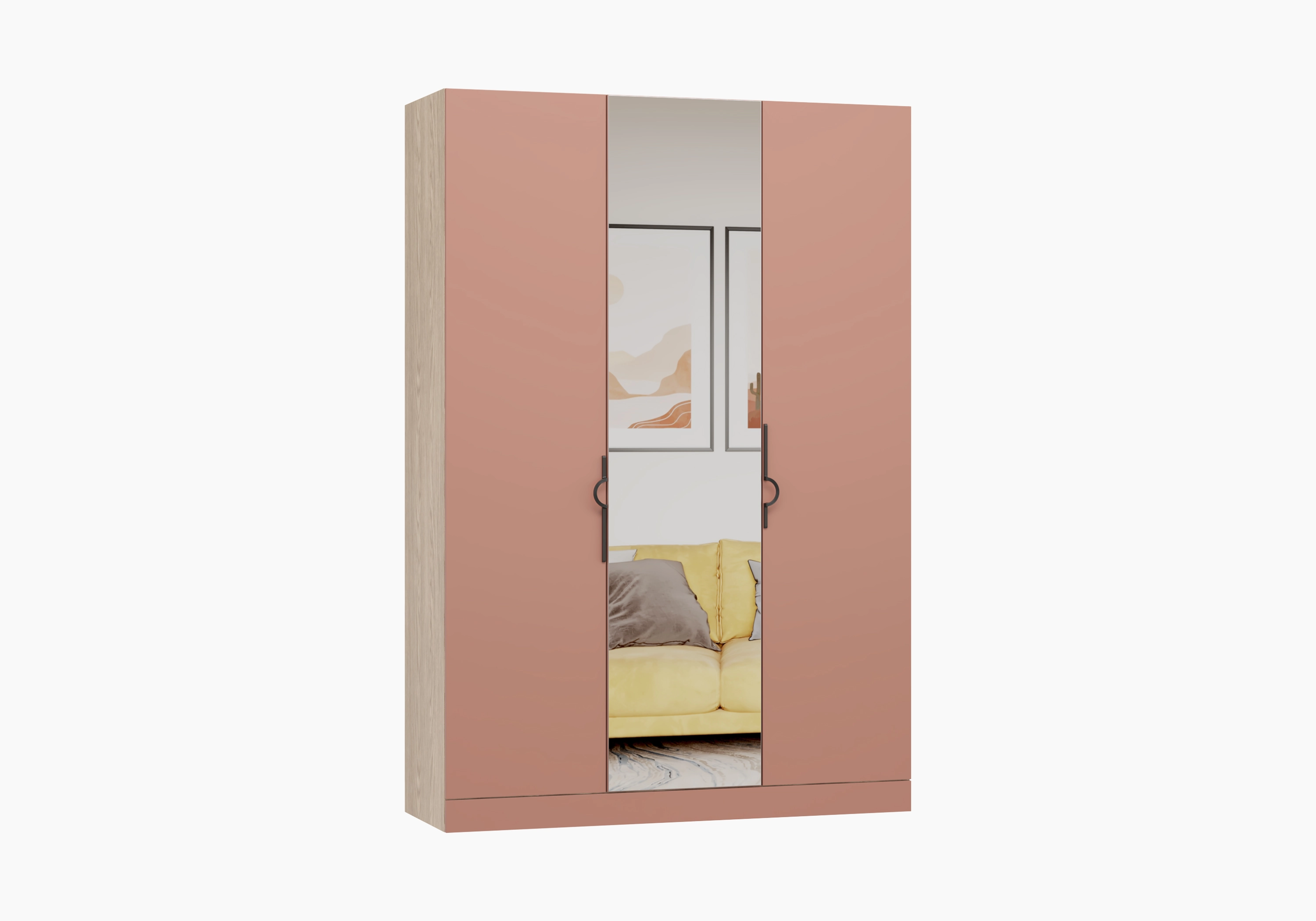 Распашной шкаф Элавия-3 Премиум с зеркалом