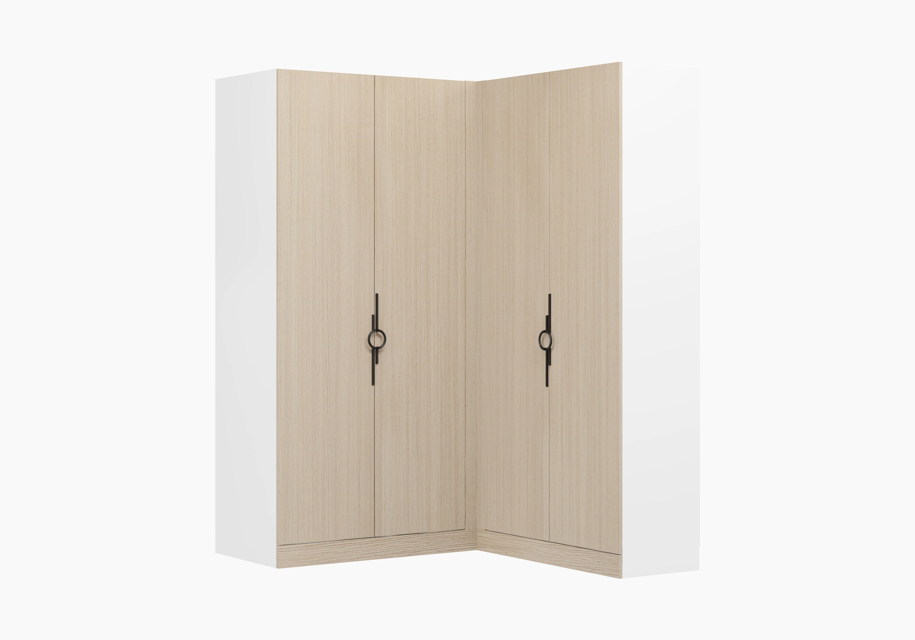 Распашной шкаф угловой Элавия-2-450 Премиум