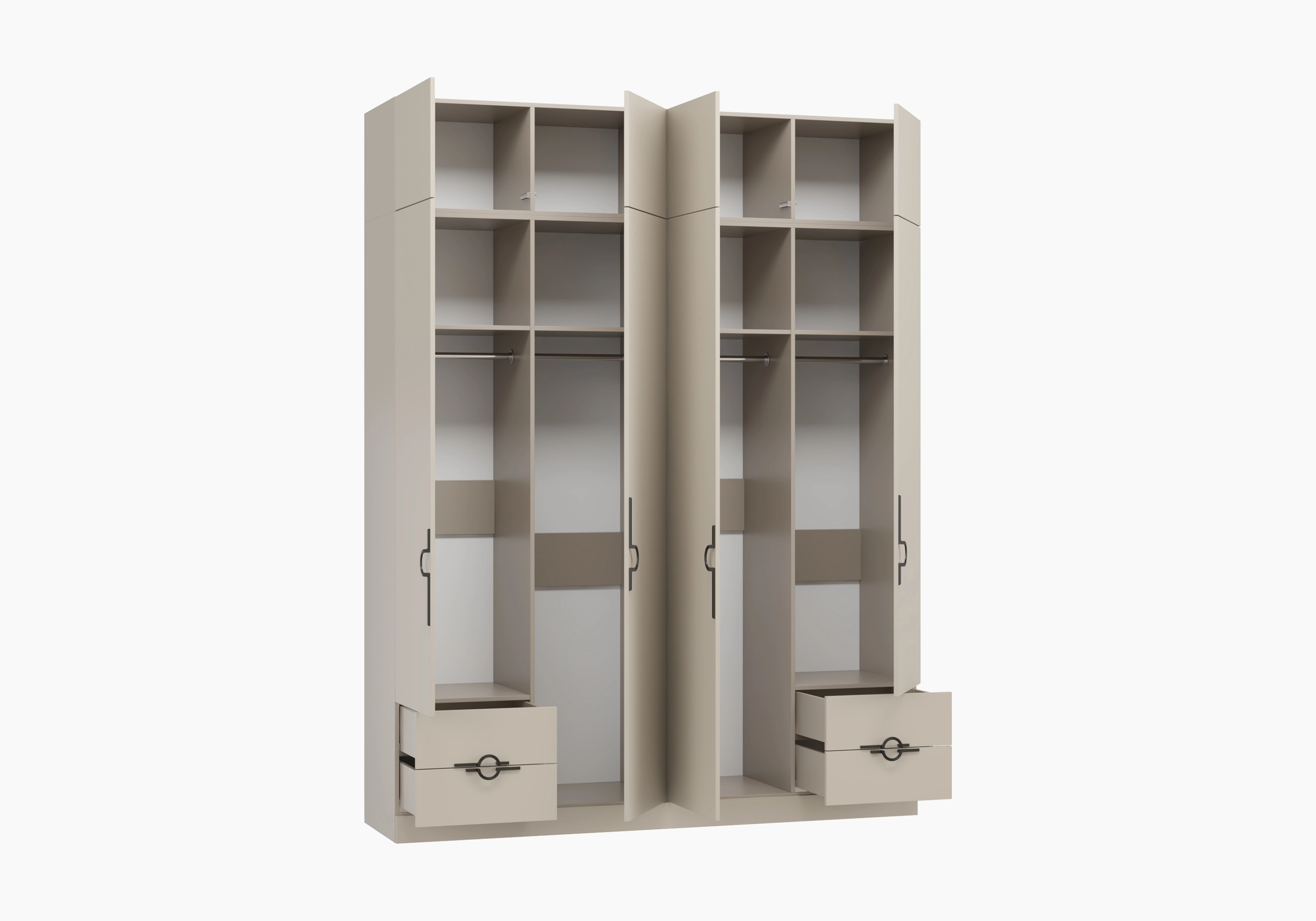 Распашной шкаф Элавия-4.4 Премиум с антресолью