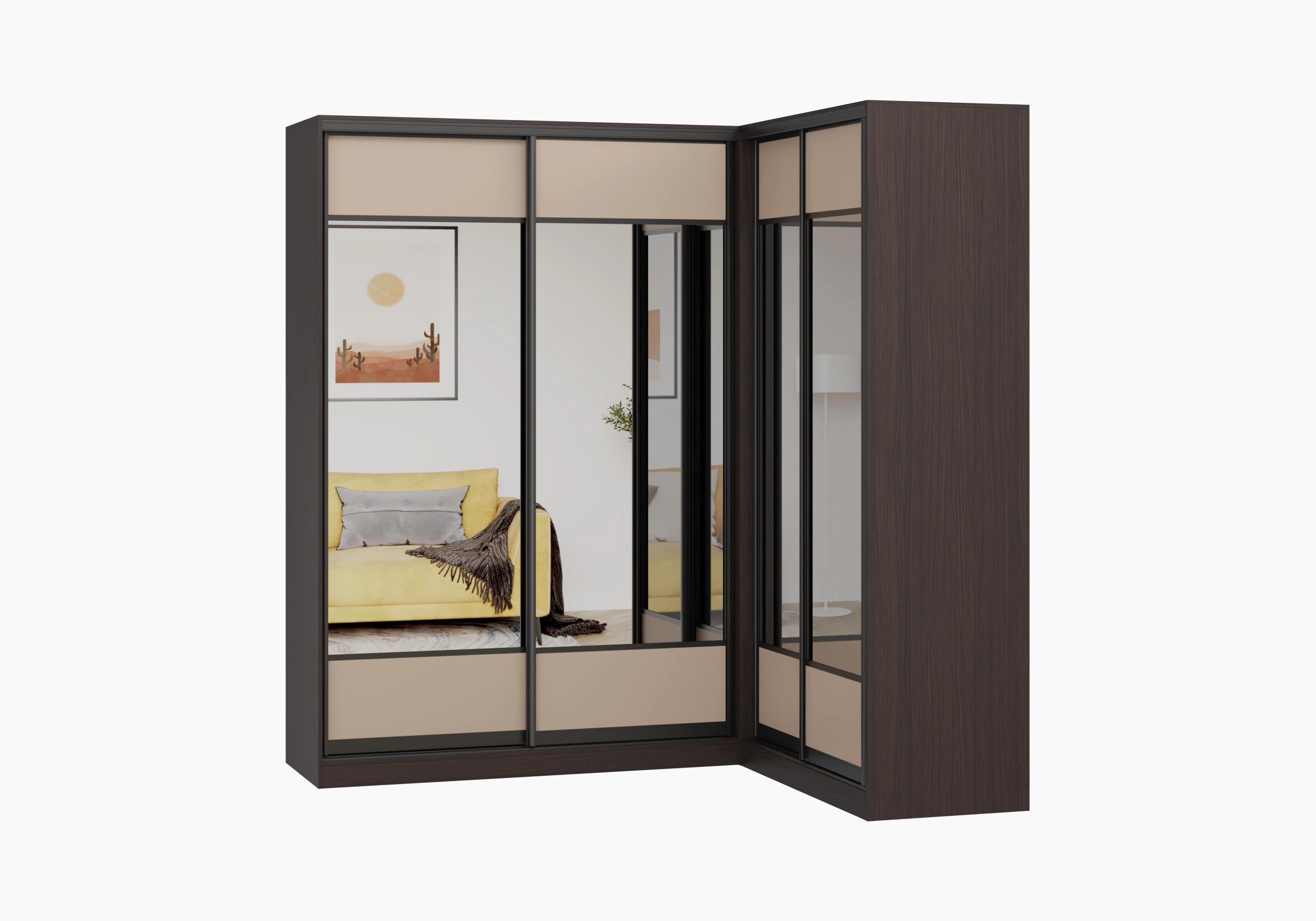 Шкаф-купе угловой Борден-6-1 1800