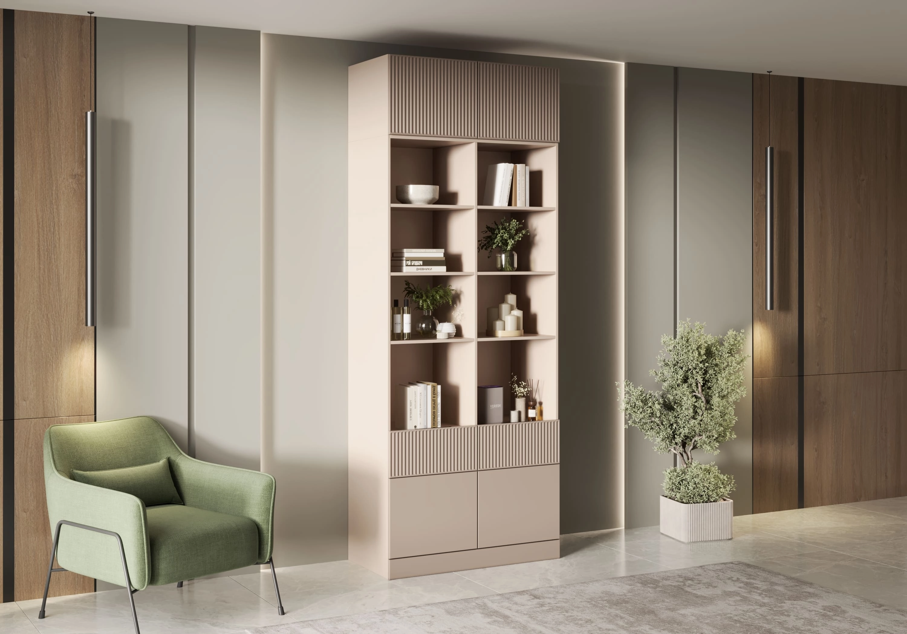 Стеллаж Дарио-2.2 с антресолью - фото №1