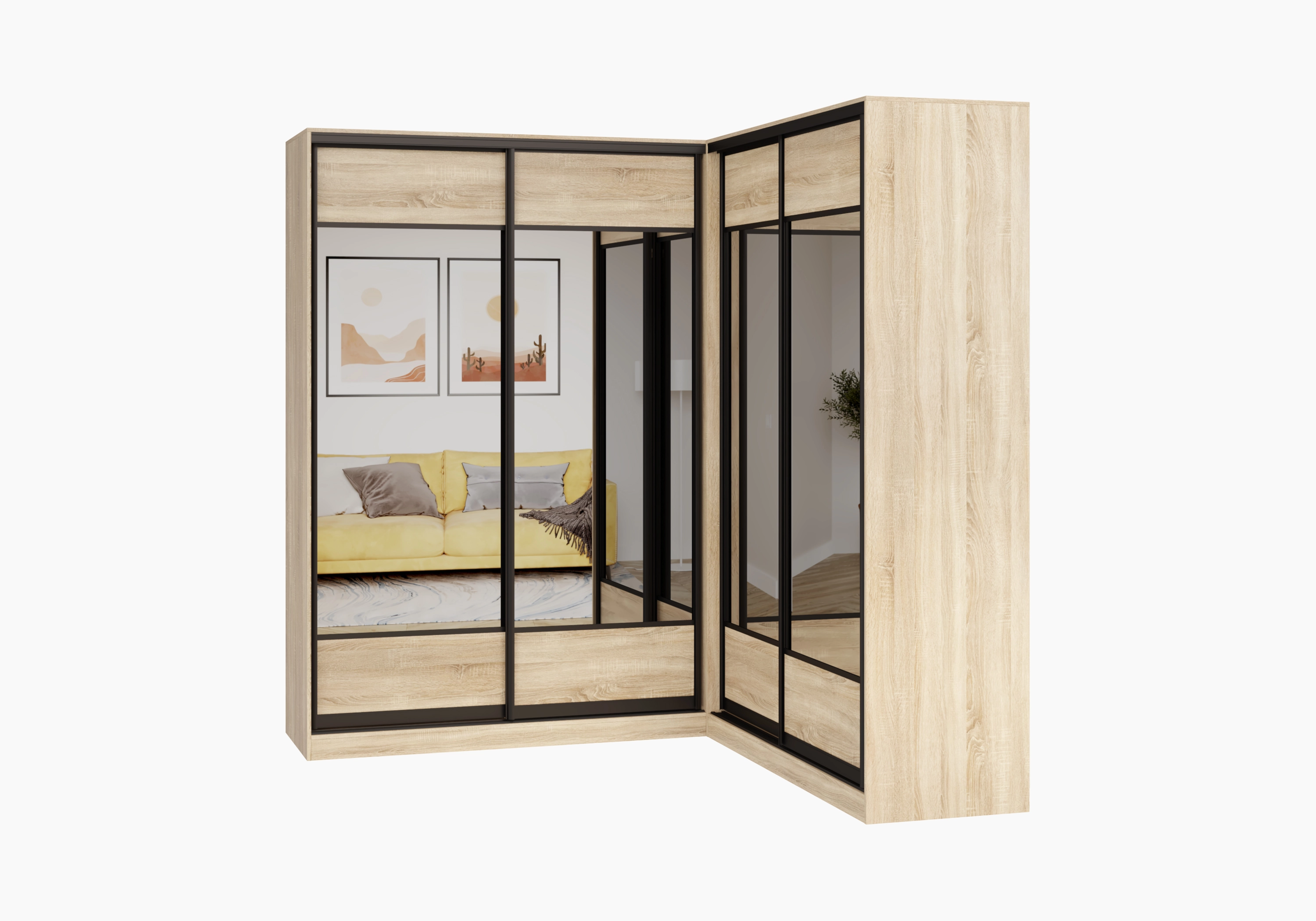 Шкаф-купе угловой Борден-6-1 2200