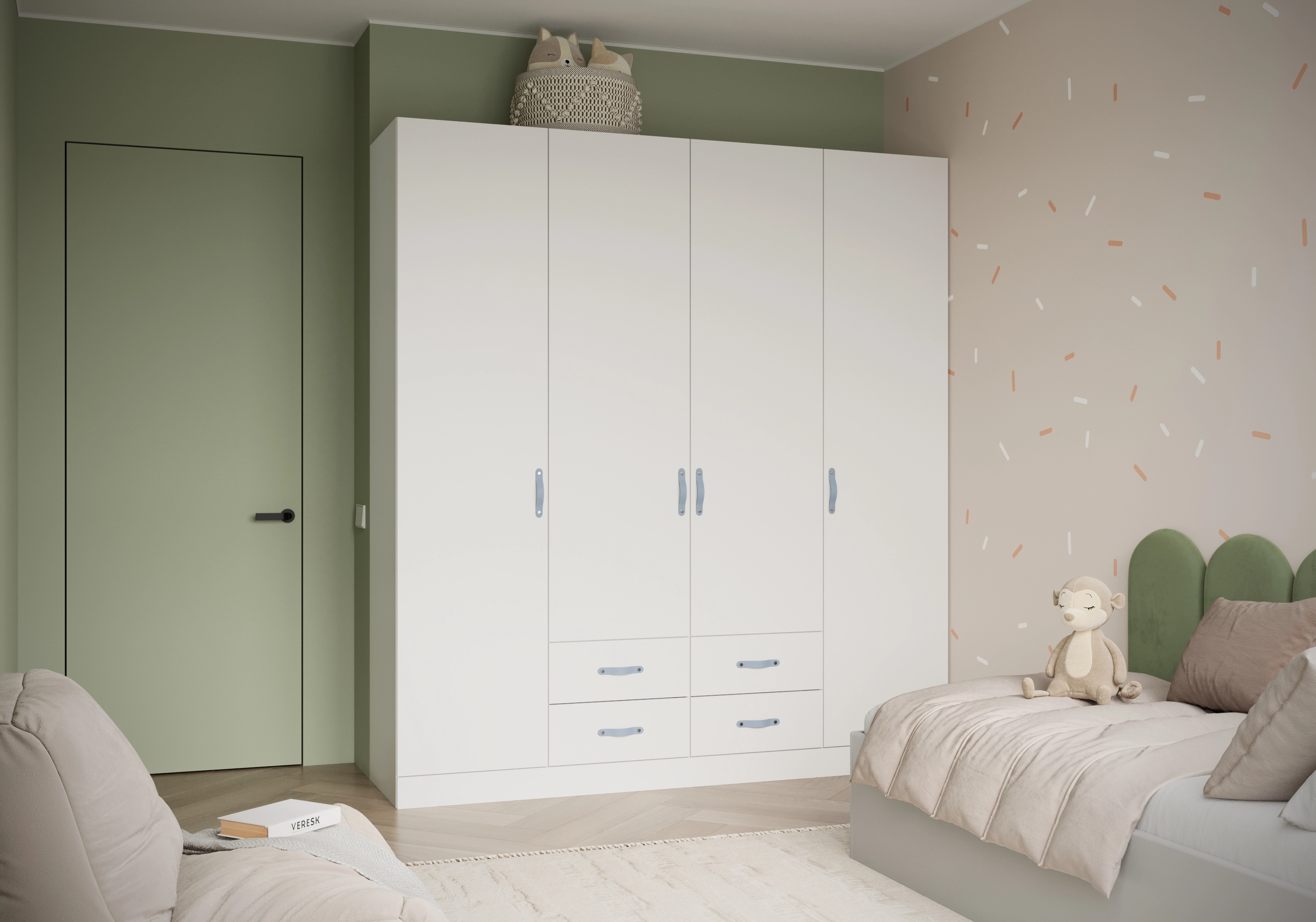 Распашной шкаф Капса-4.1.2