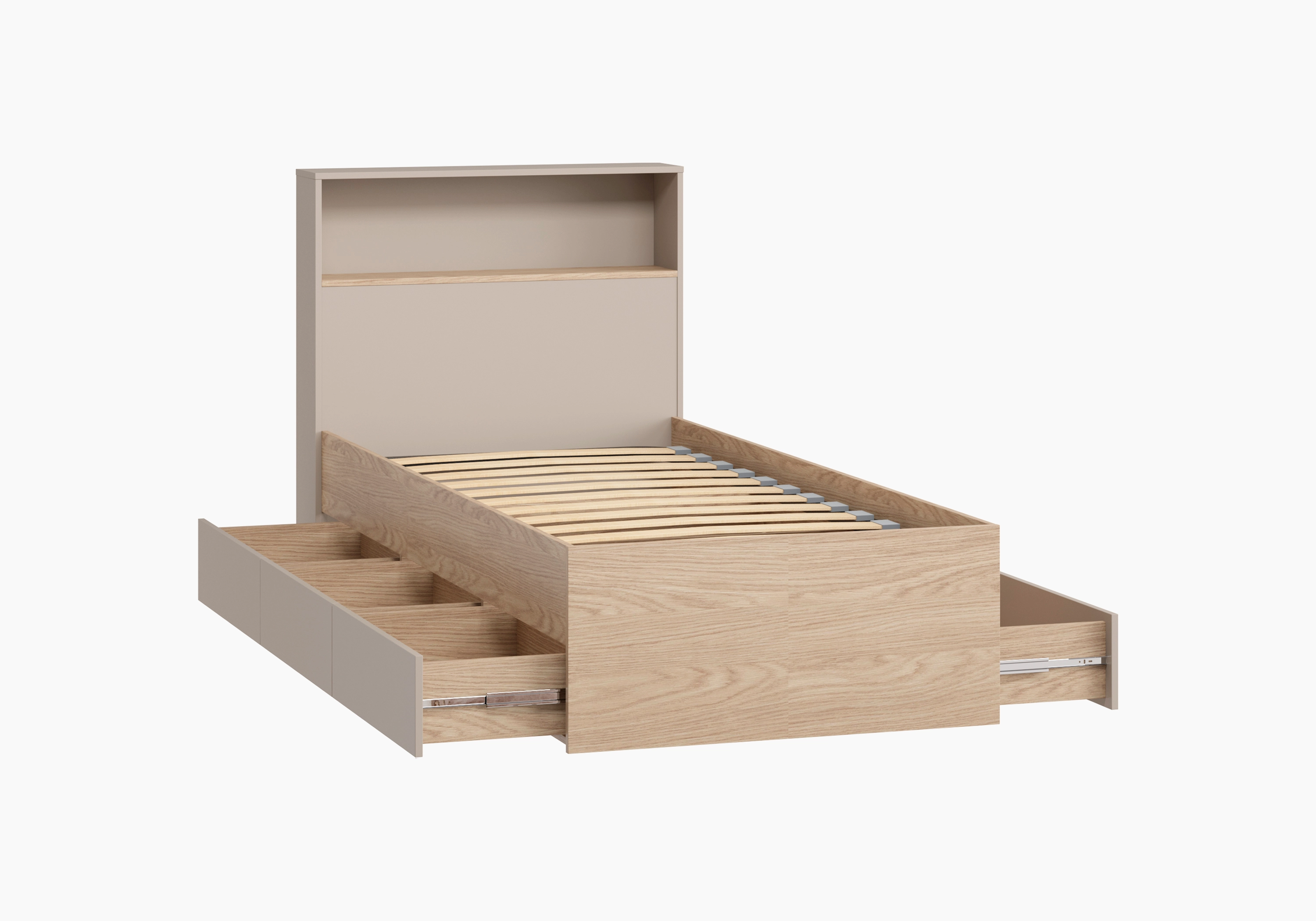 Двуспальная кровать Виггинс-2 6 ящиков