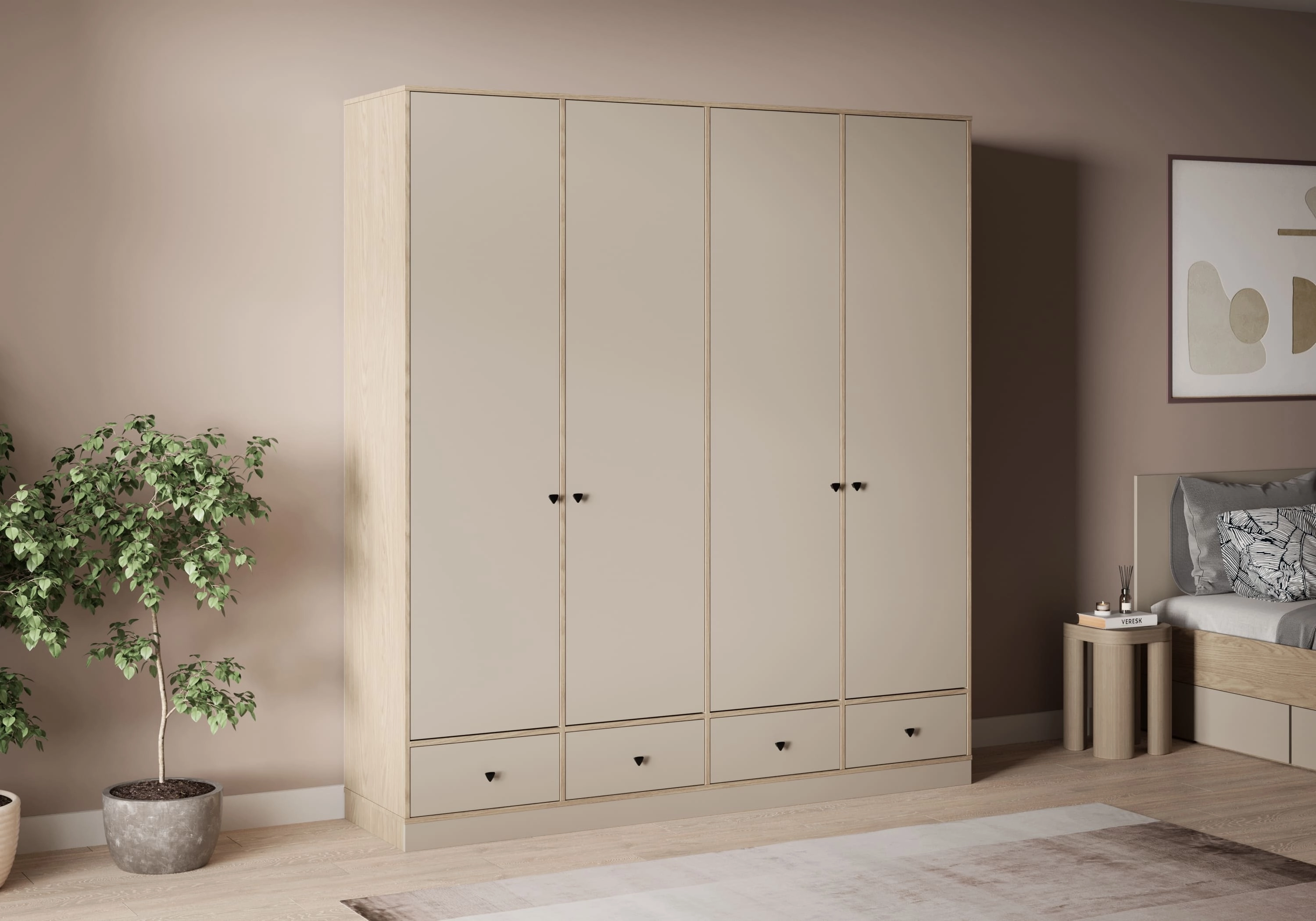 Распашной шкаф Виггинс-4.1