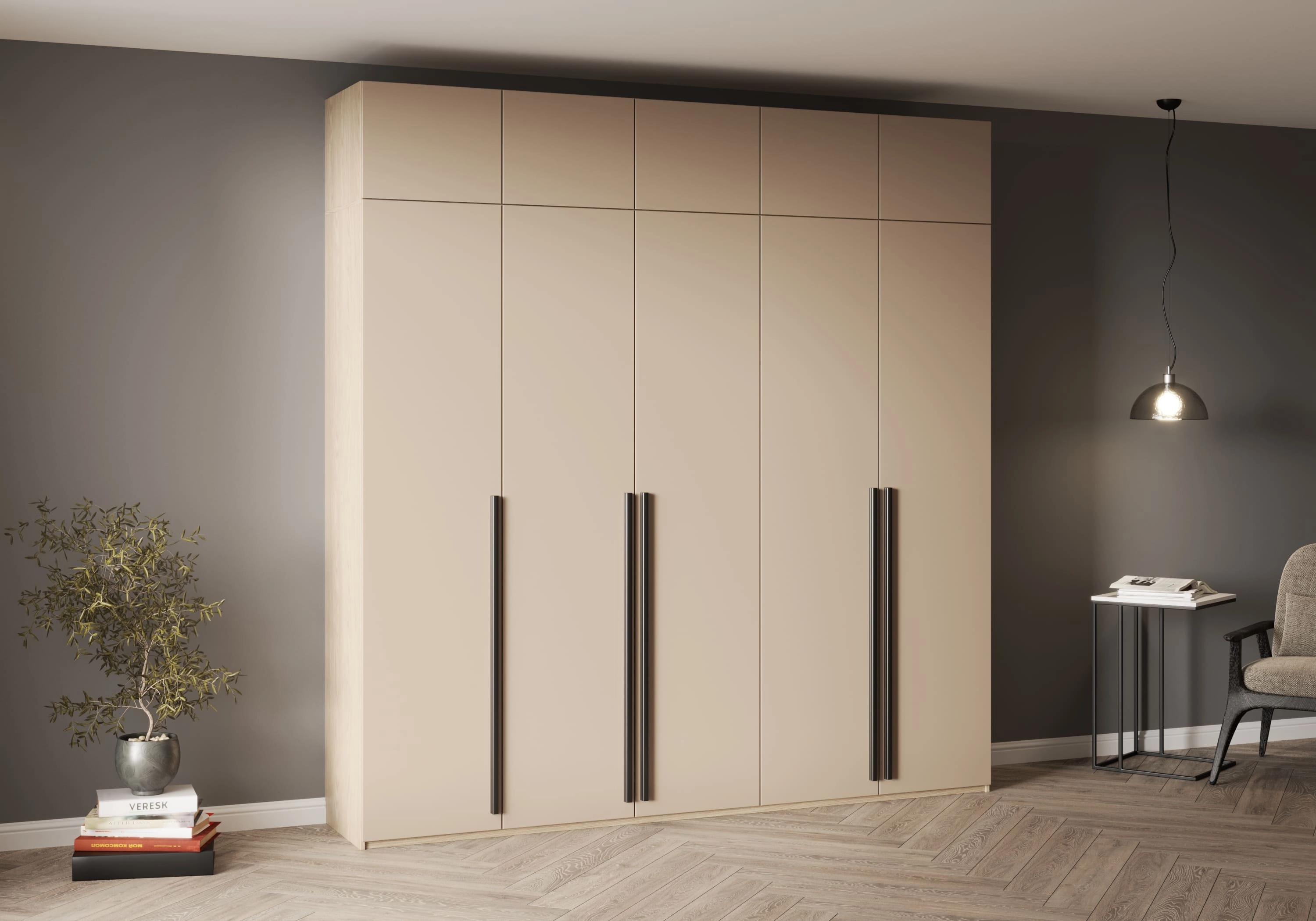 Распашной шкаф Лорэна-5.1 с антресолью