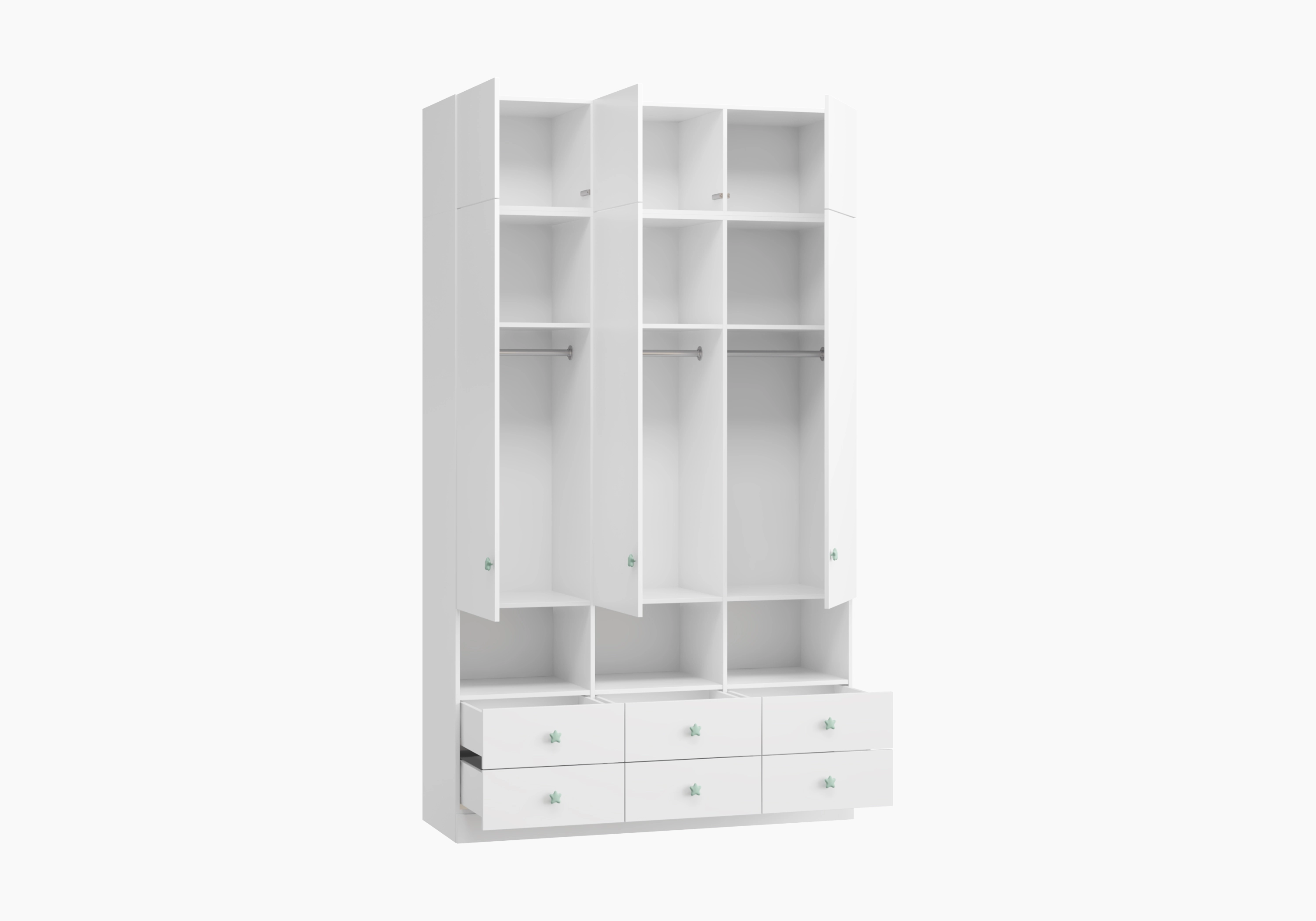 Распашной шкаф Капса-3.5 с антресолью