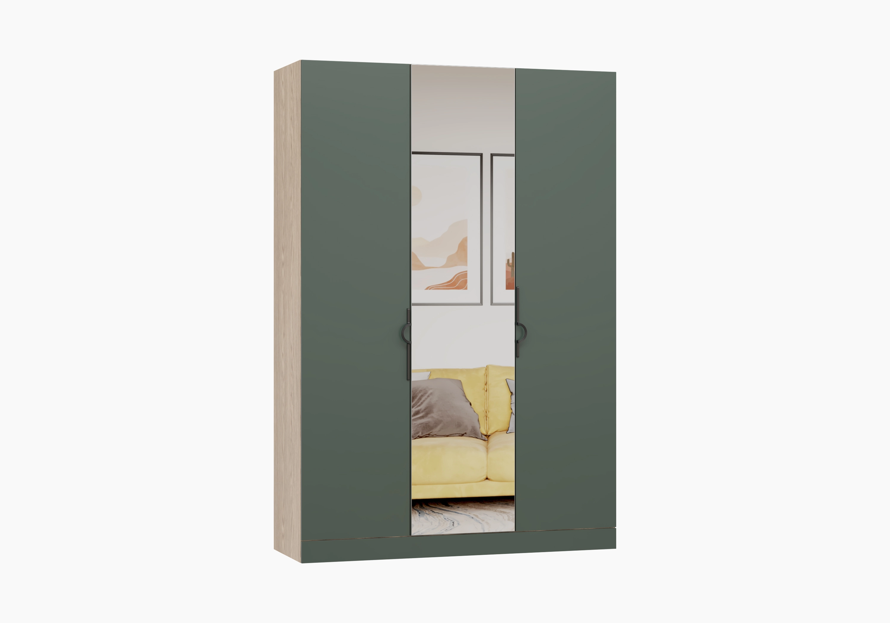 Распашной шкаф Элавия-3 Премиум с зеркалом