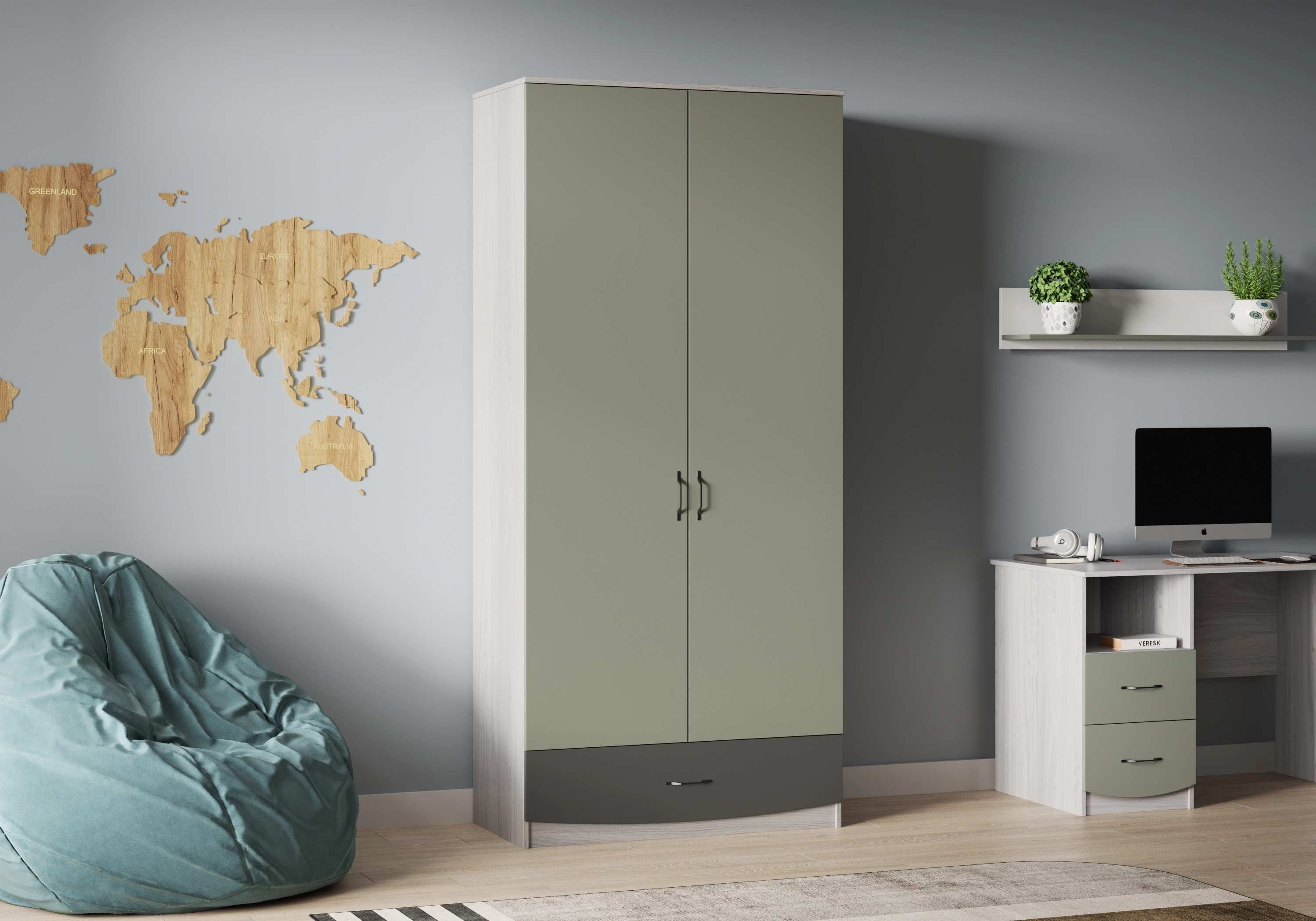 Распашной шкаф Баски-2