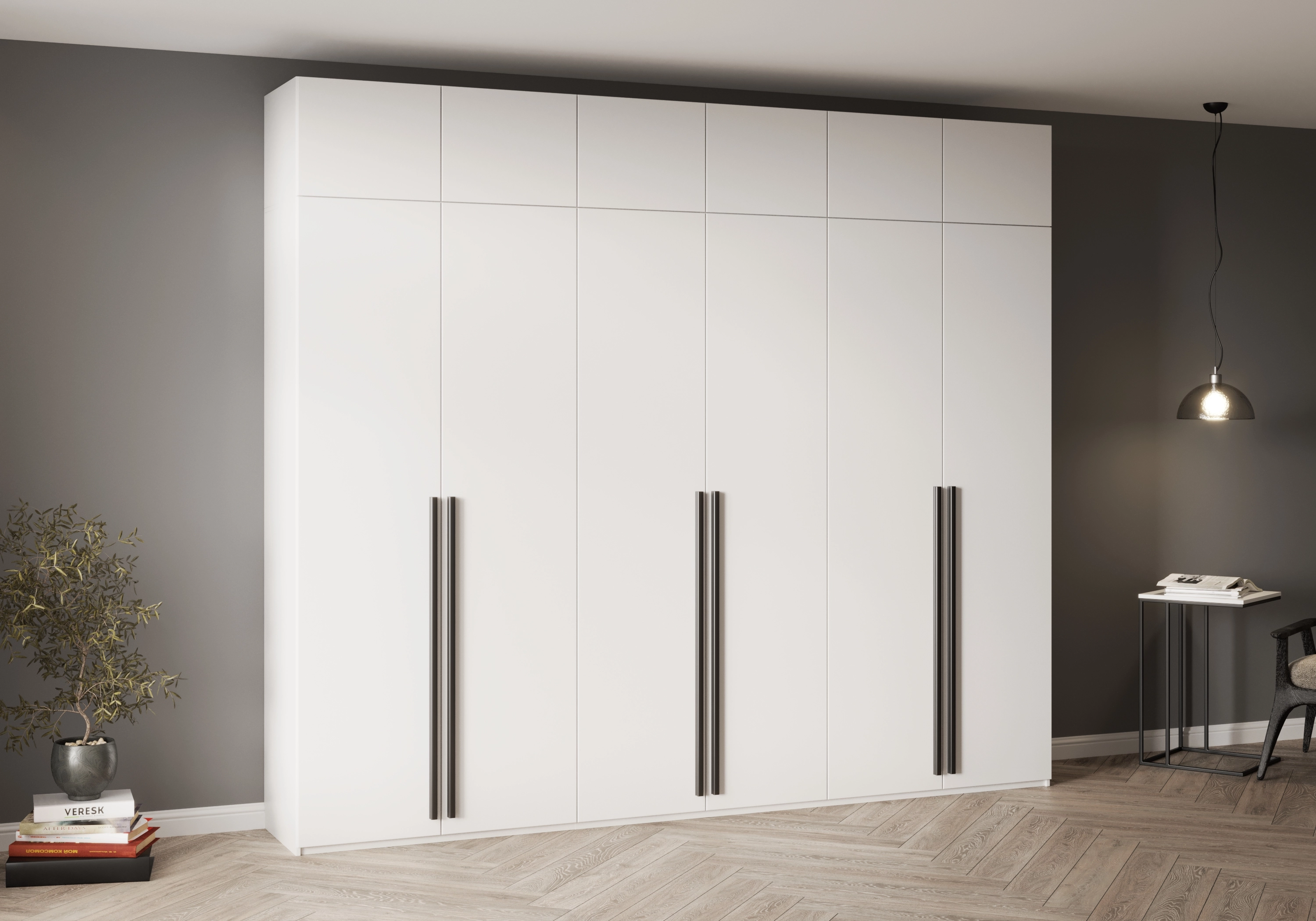 Распашной шкаф Лорэна-6.2 с антресолью