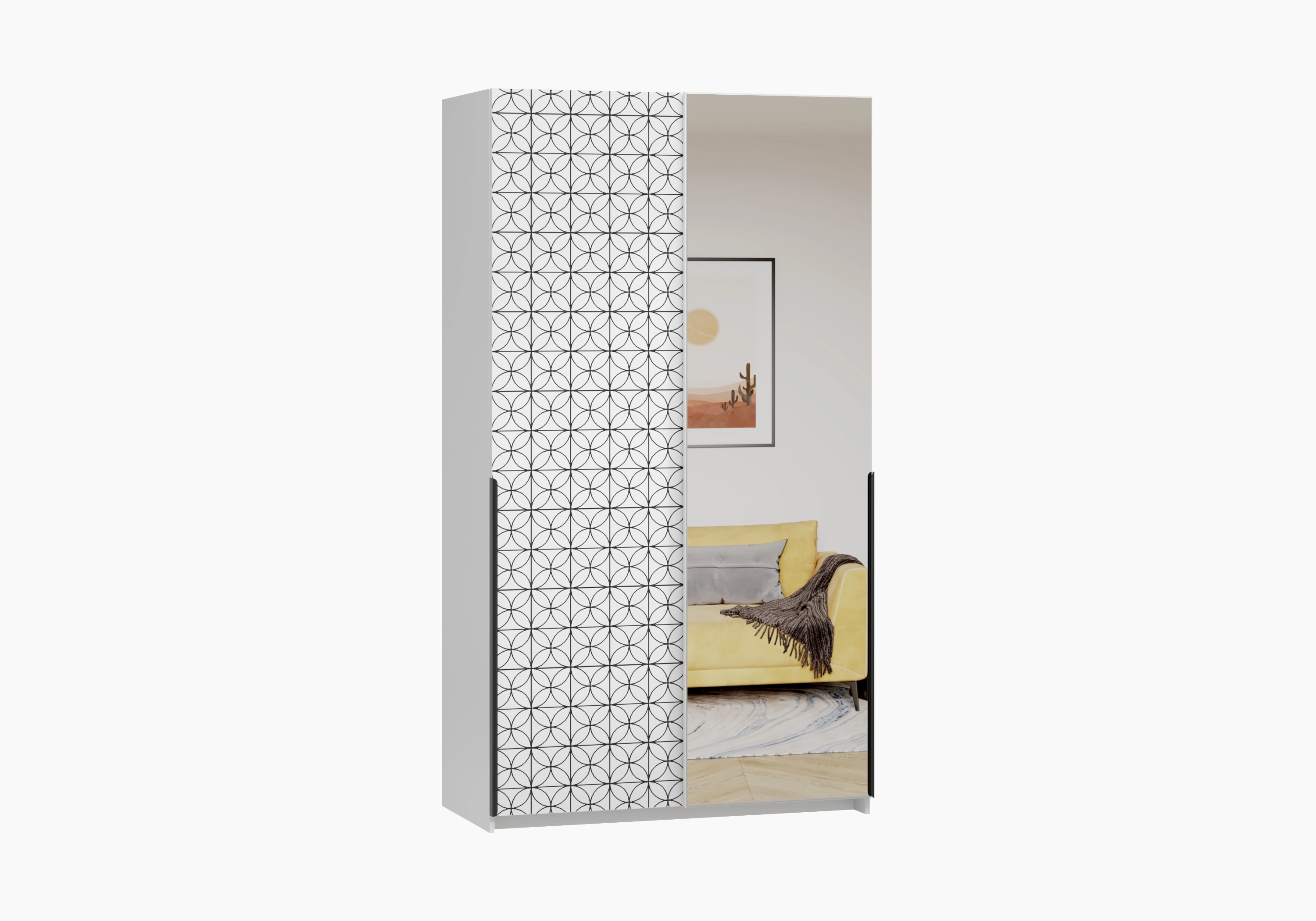 Шкаф-купе Салленс-2-2 Декор 3