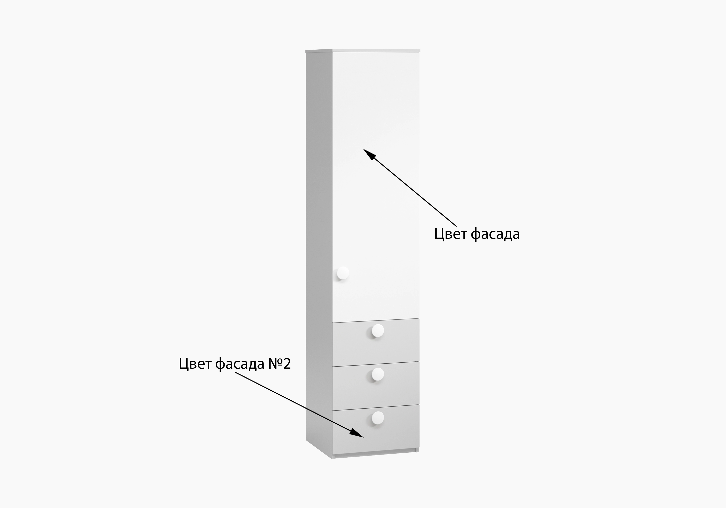 Распашной шкаф в спальню Марано-1.3